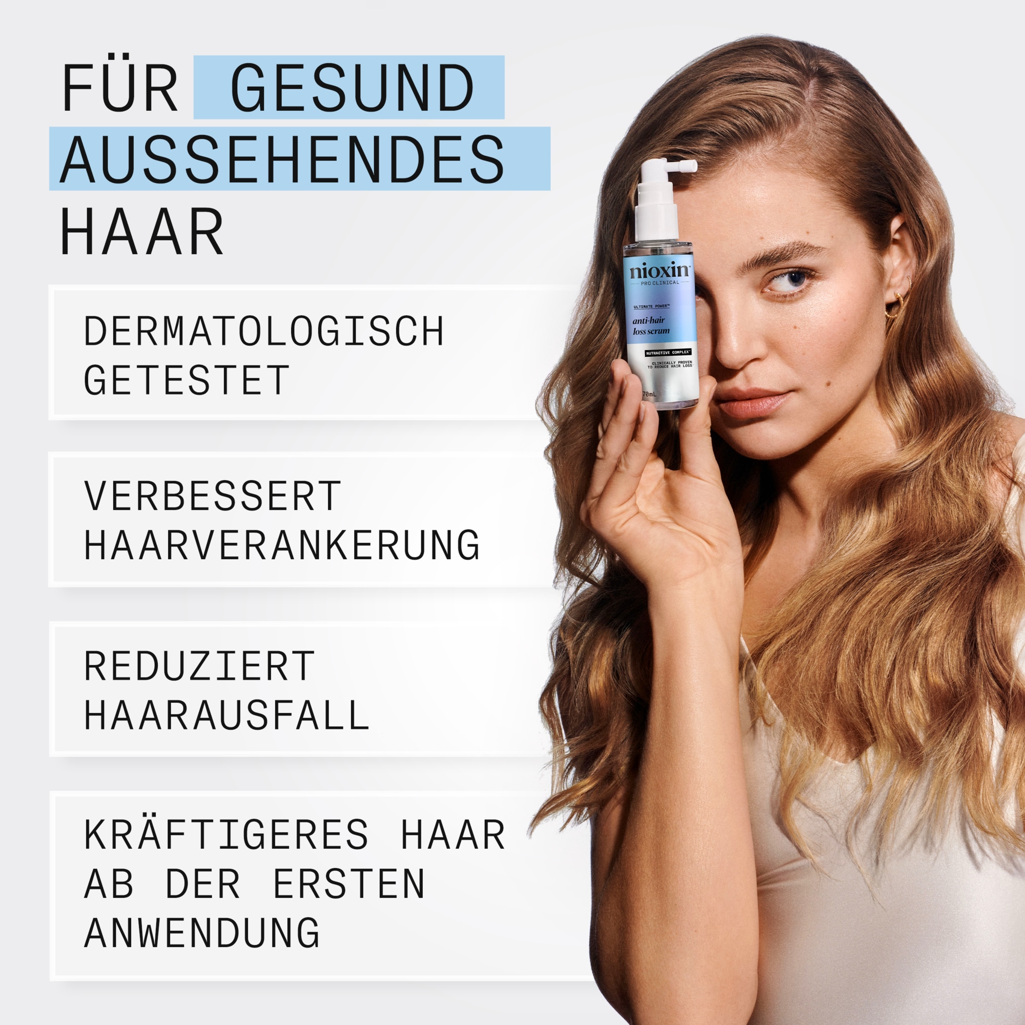 Nioxin Kopfhaut-Pflegeserum »Anti-Hair Loss Serum« Effektiv gegen Haarausfall, Wirkung klinisch nachgewiesen