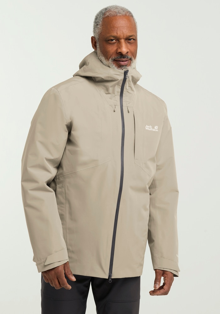 Jack Wolfskin 3-in-1-Funktionsjacke »ICECAPE 3IN1 DOWN JKT M RDS« mit Kapuze