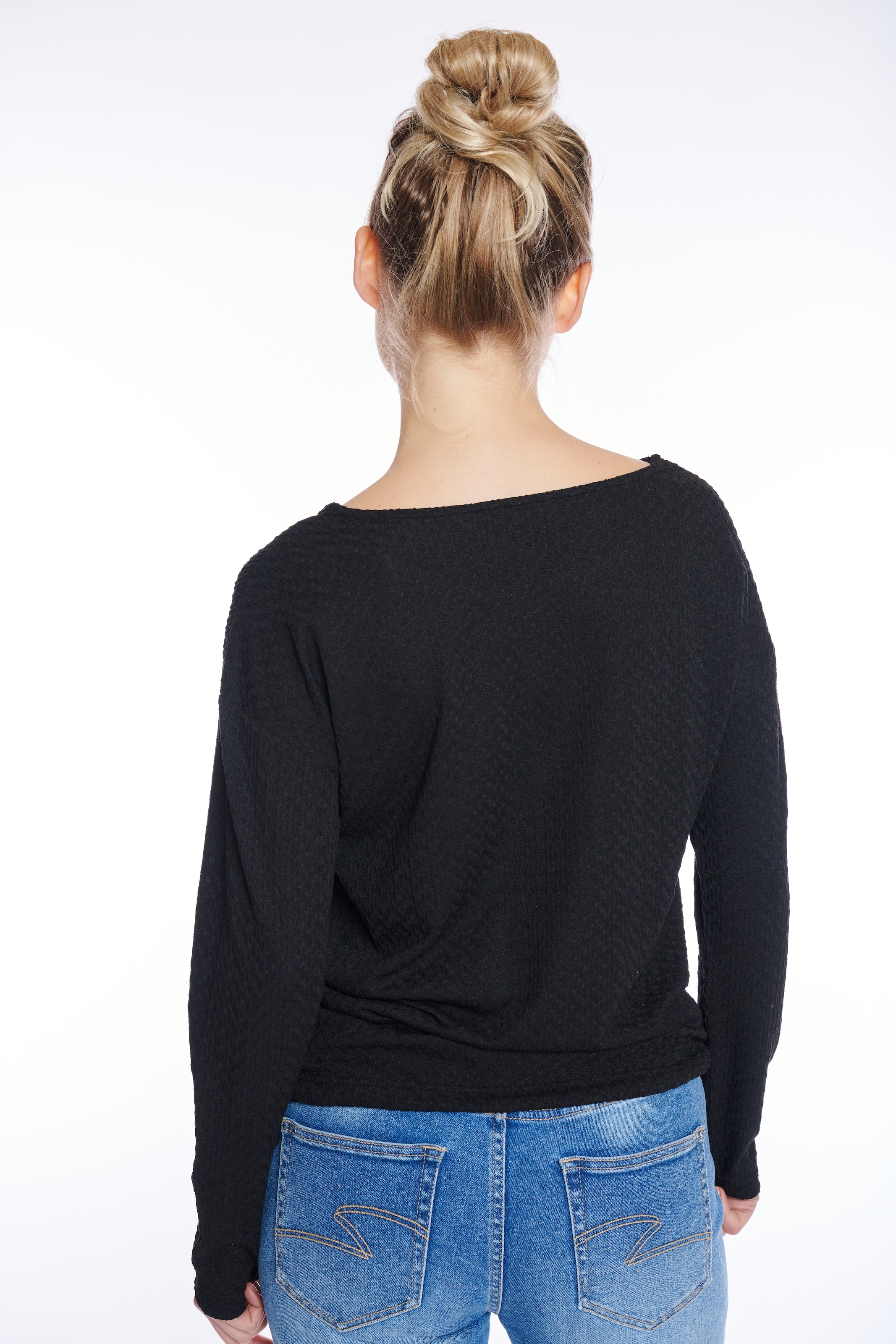 ZABAIONE Langarmshirt »Do44natella« aus Strukturware