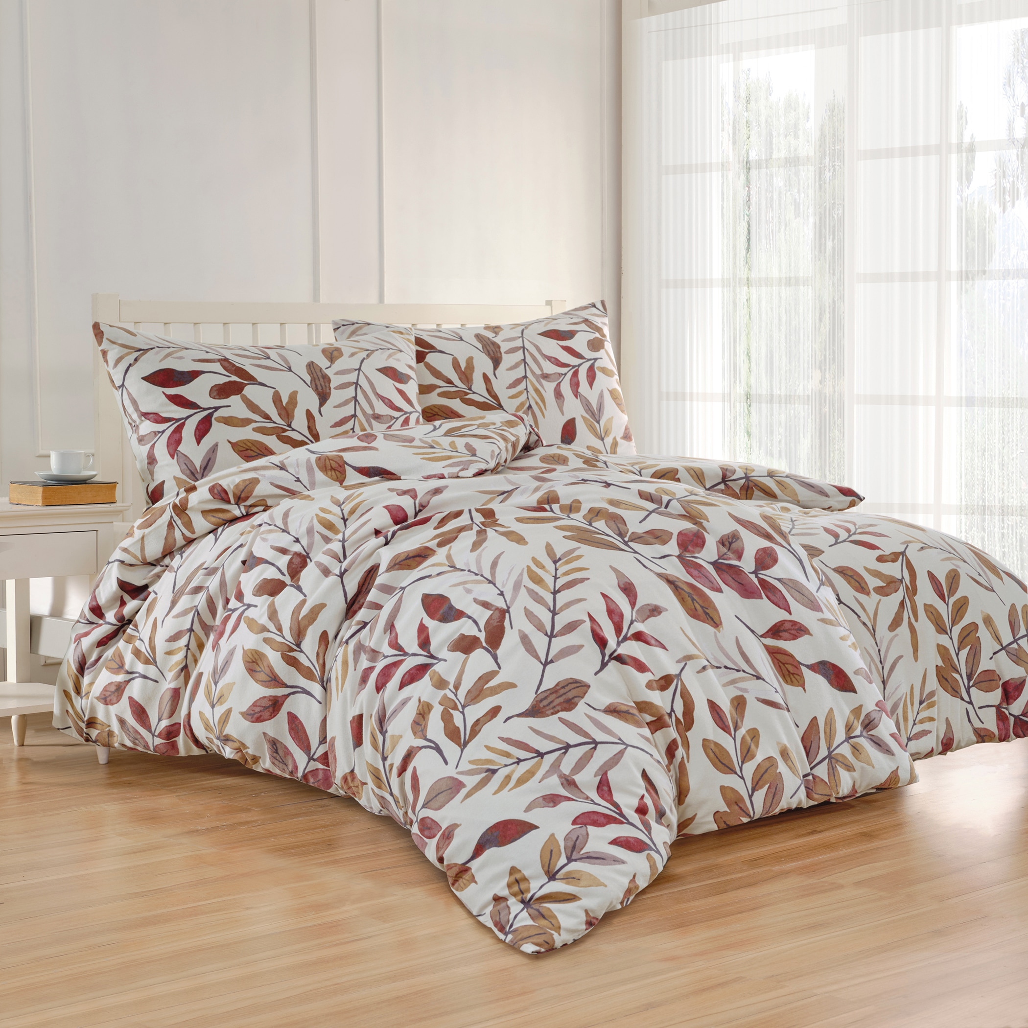 Florella Bettwäsche »Kiery-beige Flausch-Flanell, 100%Baumwolle« 2 Stk.