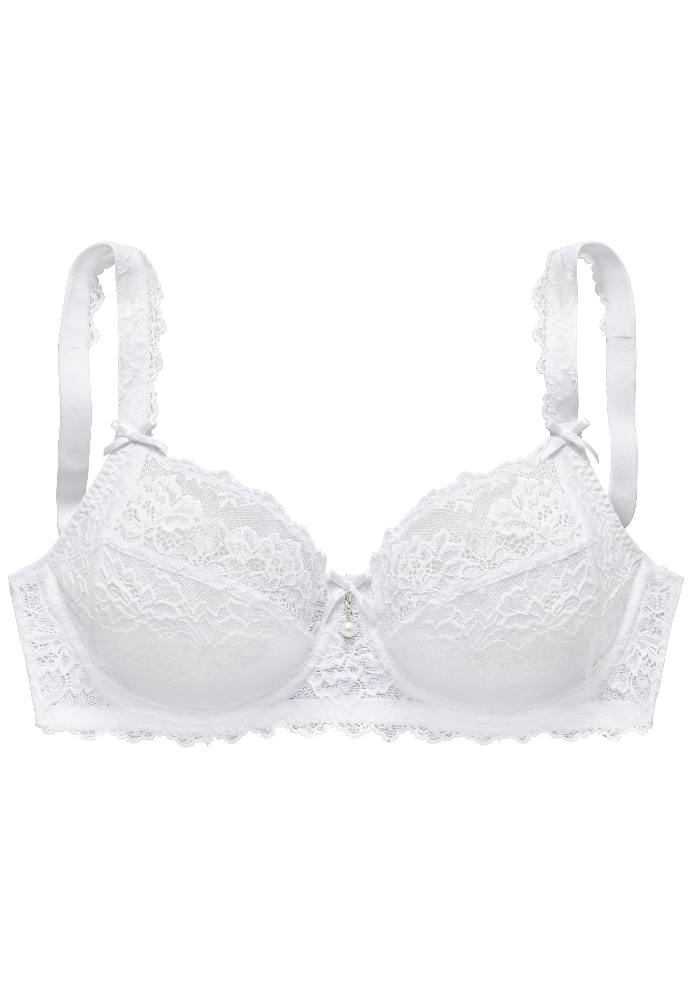 LASCANA Bügel-BH, mit hübschen Spitzenträgern, sexy Dessous