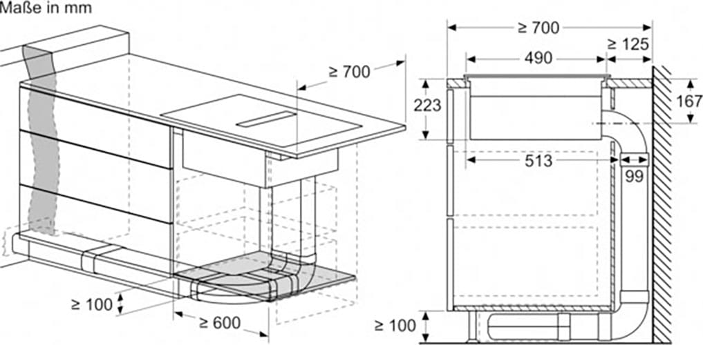 NEFF Kochfeld mit Dunstabzug »V56NBS1L0«, mit einfacher Touch Control Bedienung