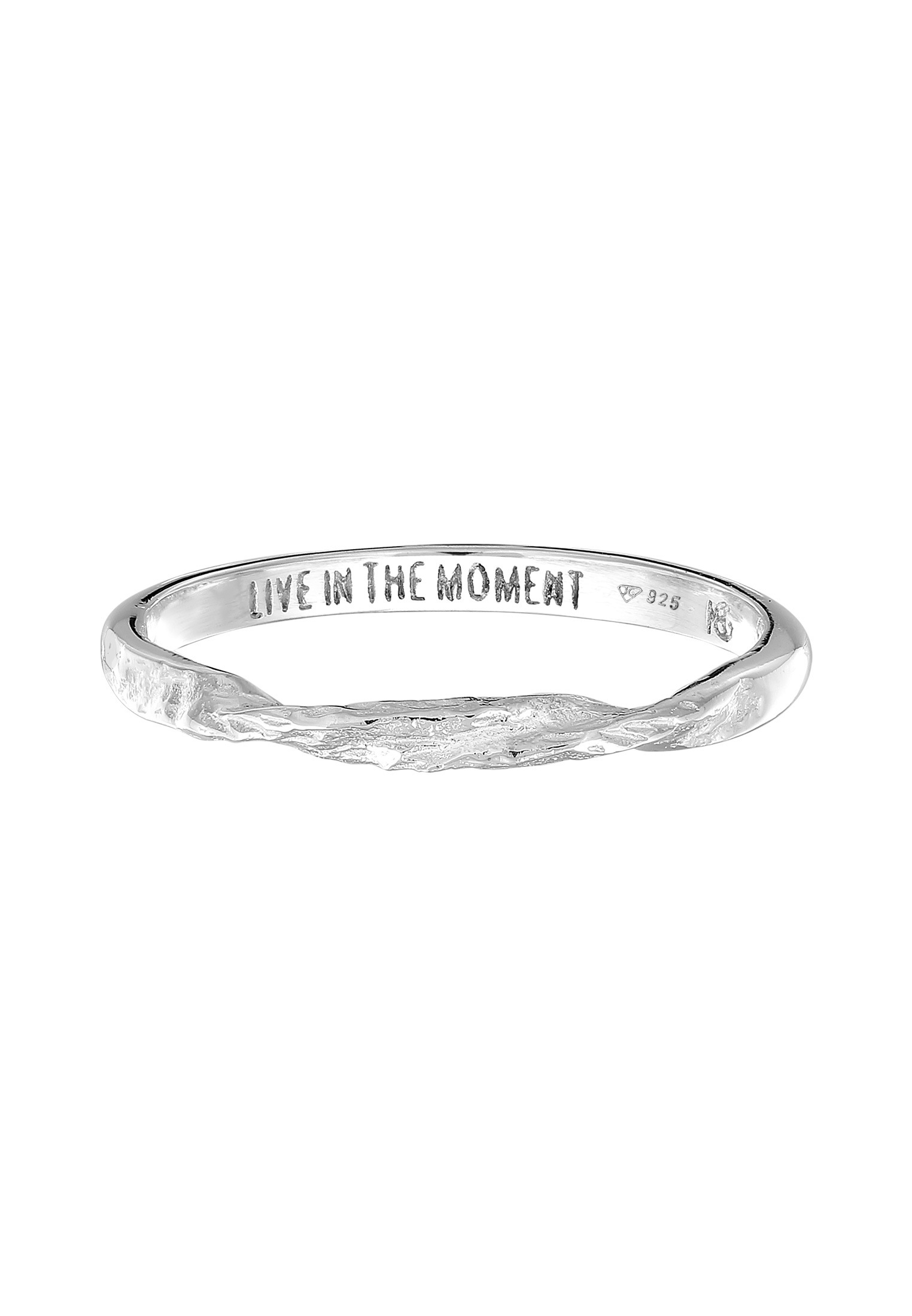 HAZE & GLORY Silberring »Ring Bandring gedreht - Moment 925 Silber«