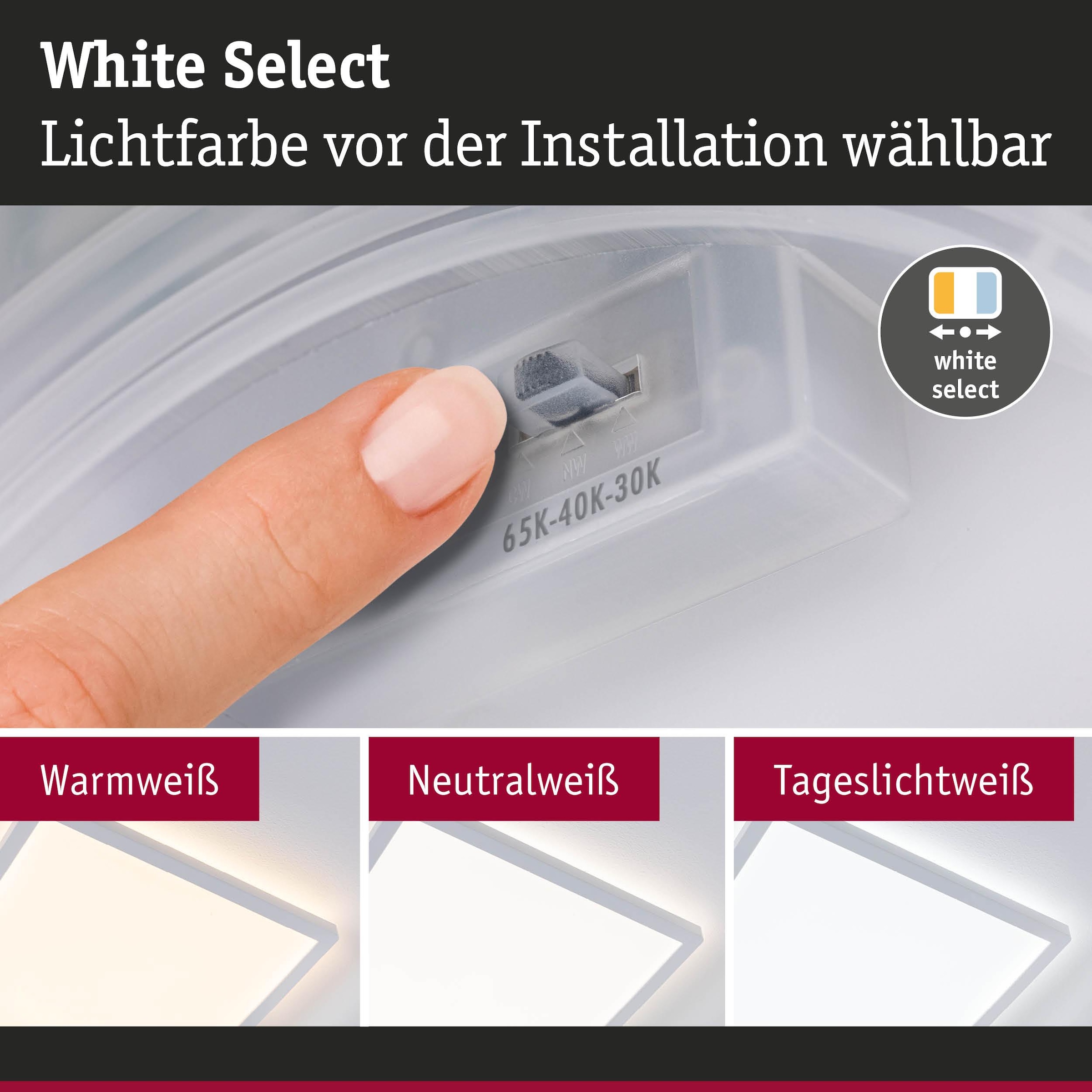 Paulmann LED Panel »Atria Shine IP44 eckig 298x298mm 15,7W 2100lm 3000 - 6500K« LED-Modul 1 Stk. Tageslichtweiß Farbwechsler