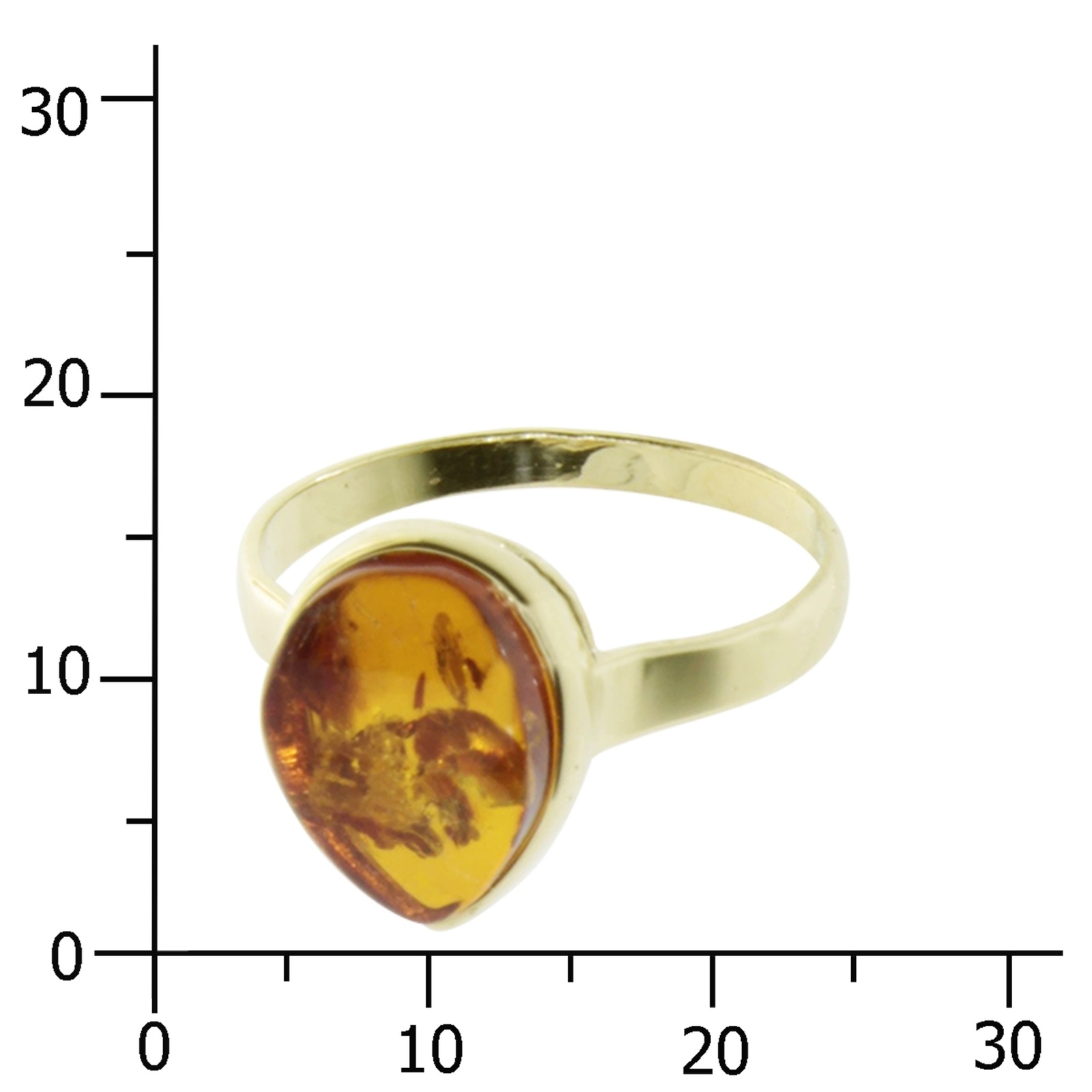 OSTSEE-SCHMUCK Fingerring »- Ulma - Gold 333/000 - Bernstein«