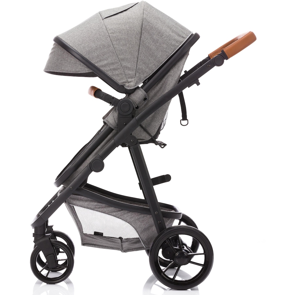 Fillikid Kombi-Kinderwagen »Panther, hellgrau«, 22 kg, mit Babyschale; Kinderwagen