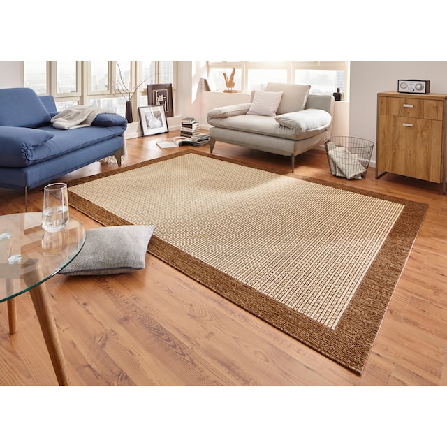 HANSE Home Teppich »Simple«, rechteckig, Flachgewebe Indoor, Sisal Optik,  Bordüren Design, Robust, Pflegeleicht