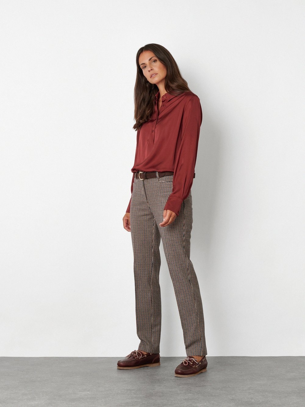 TONI Stretch-Hose »Jenny Smart«  mit Hahnentrittmuster