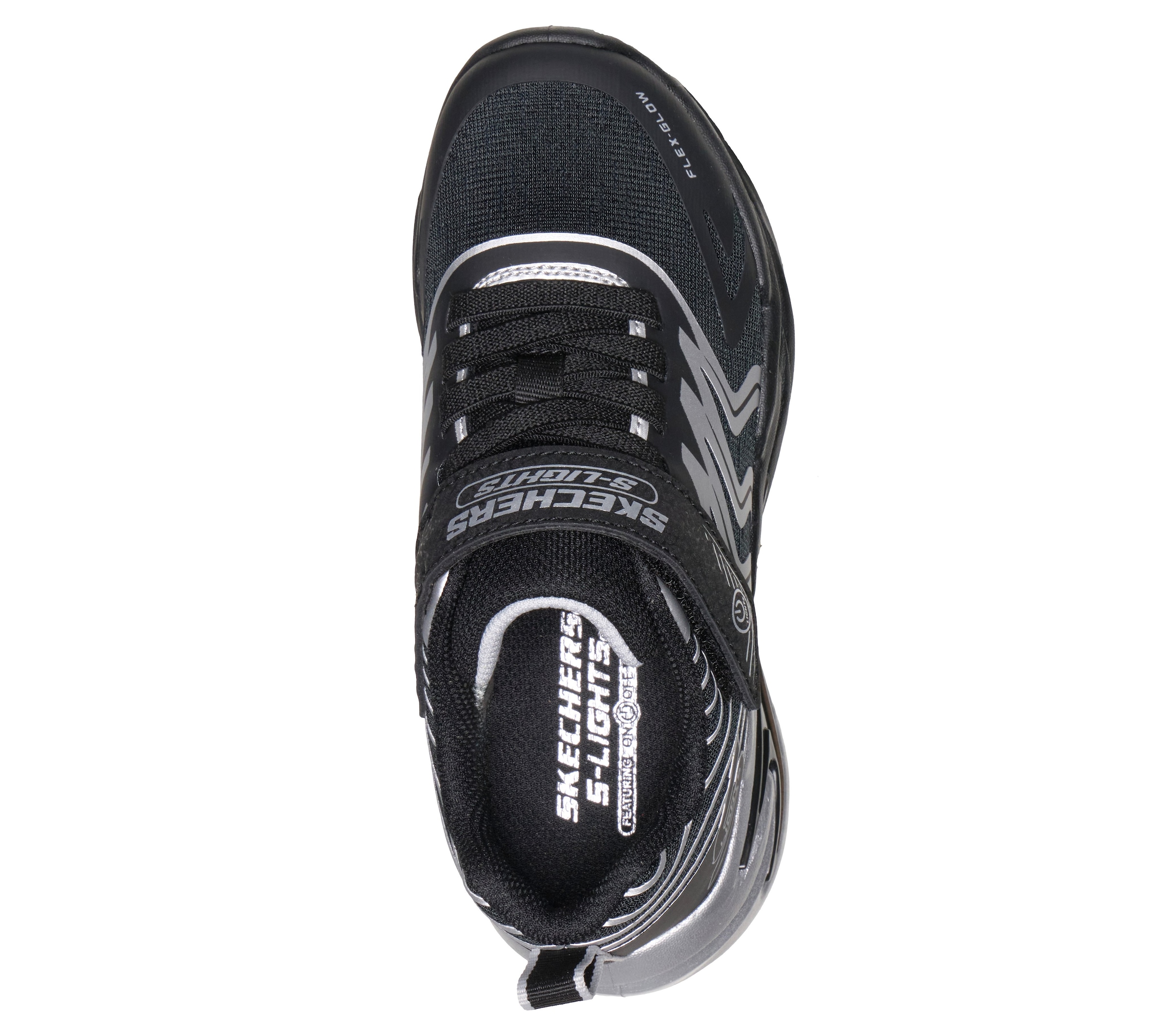 Skechers Sneaker »FLEX-GLOW ULTRA Blinkschuh«  Klettschuh mit Klettverschluss, Größenschablone zum Download