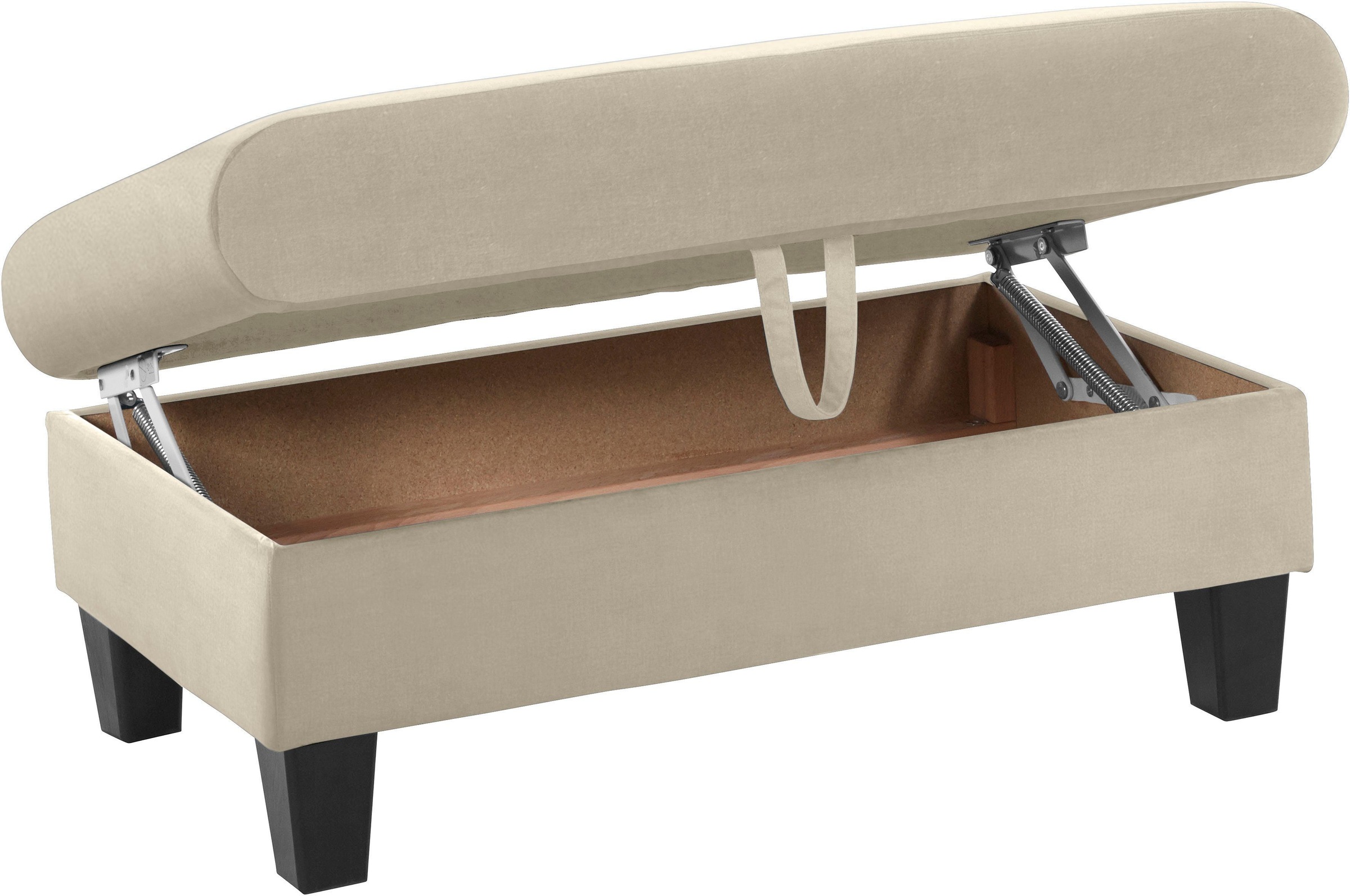 COTTA Polstergarnitur »Morven L-Form«, (Set), Set bestehend aus: Ecksofa mit Kopfteilverstellung & Hocker