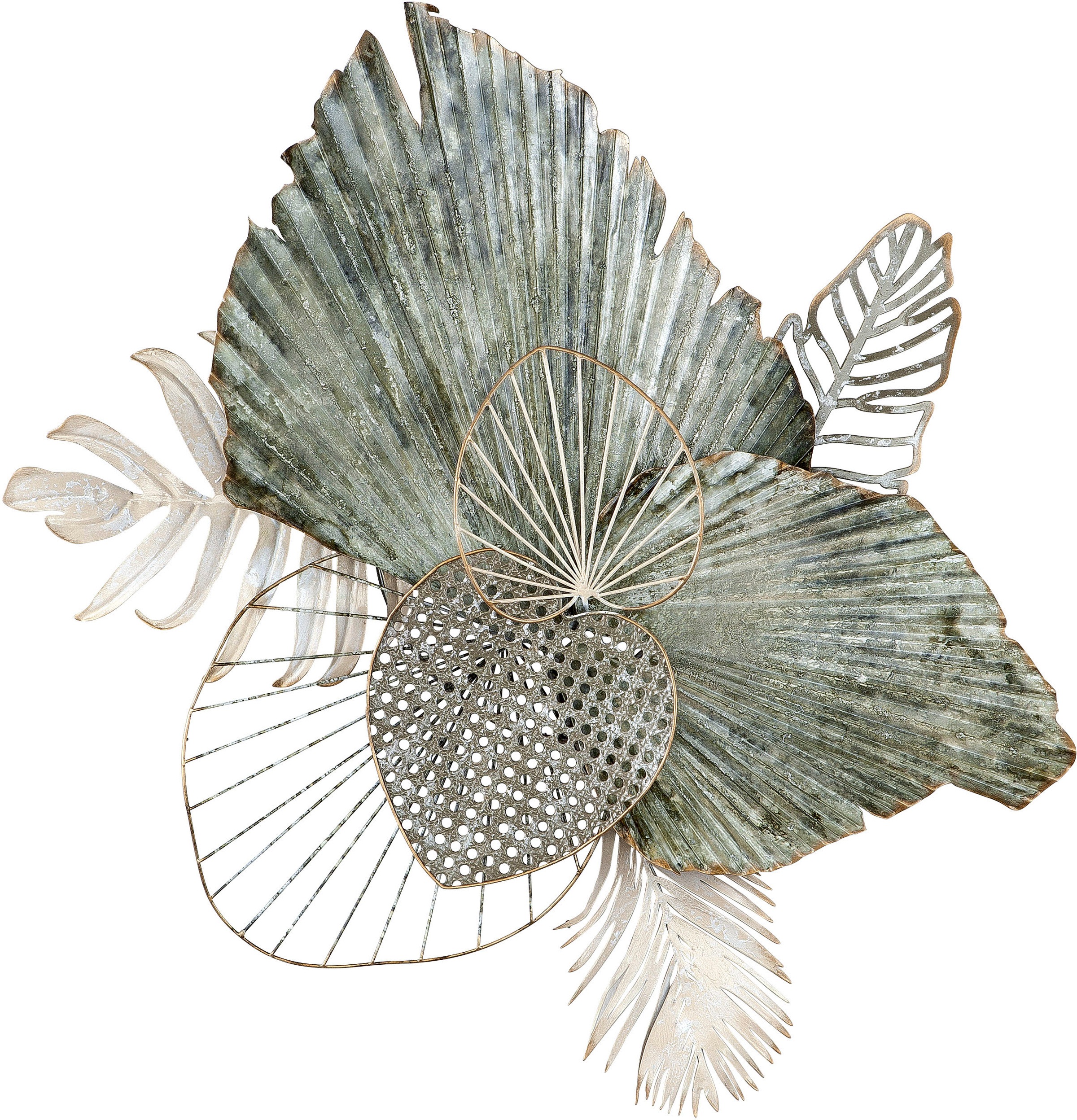 GILDE 3D-Blätter« bestellen bequem »Wandrelief Wanddekoobjekt