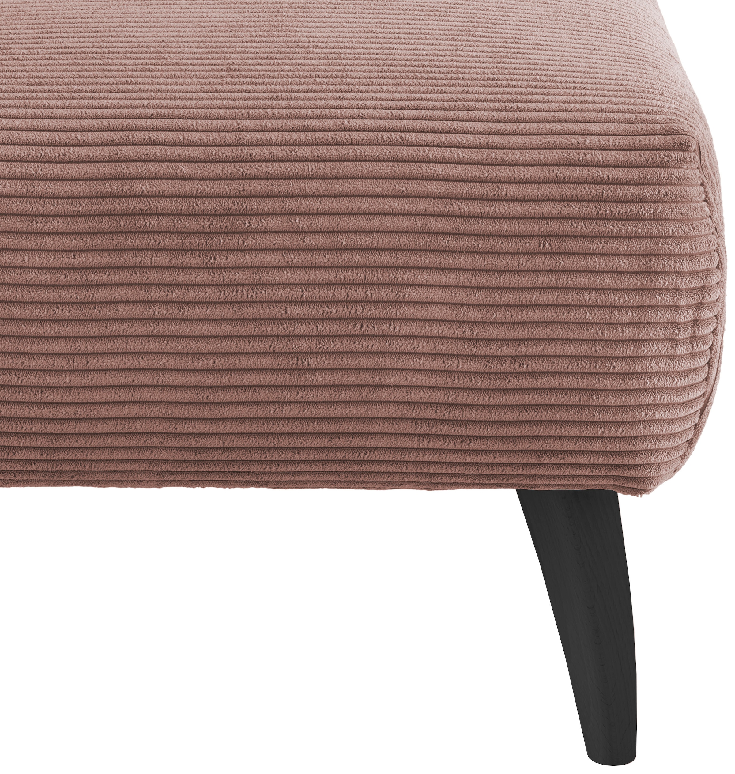 Home affaire Polsterhocker »Colori« Holzfußfarbe wählbar, verschiedene Stoffe, hochwertige Stoffqualität