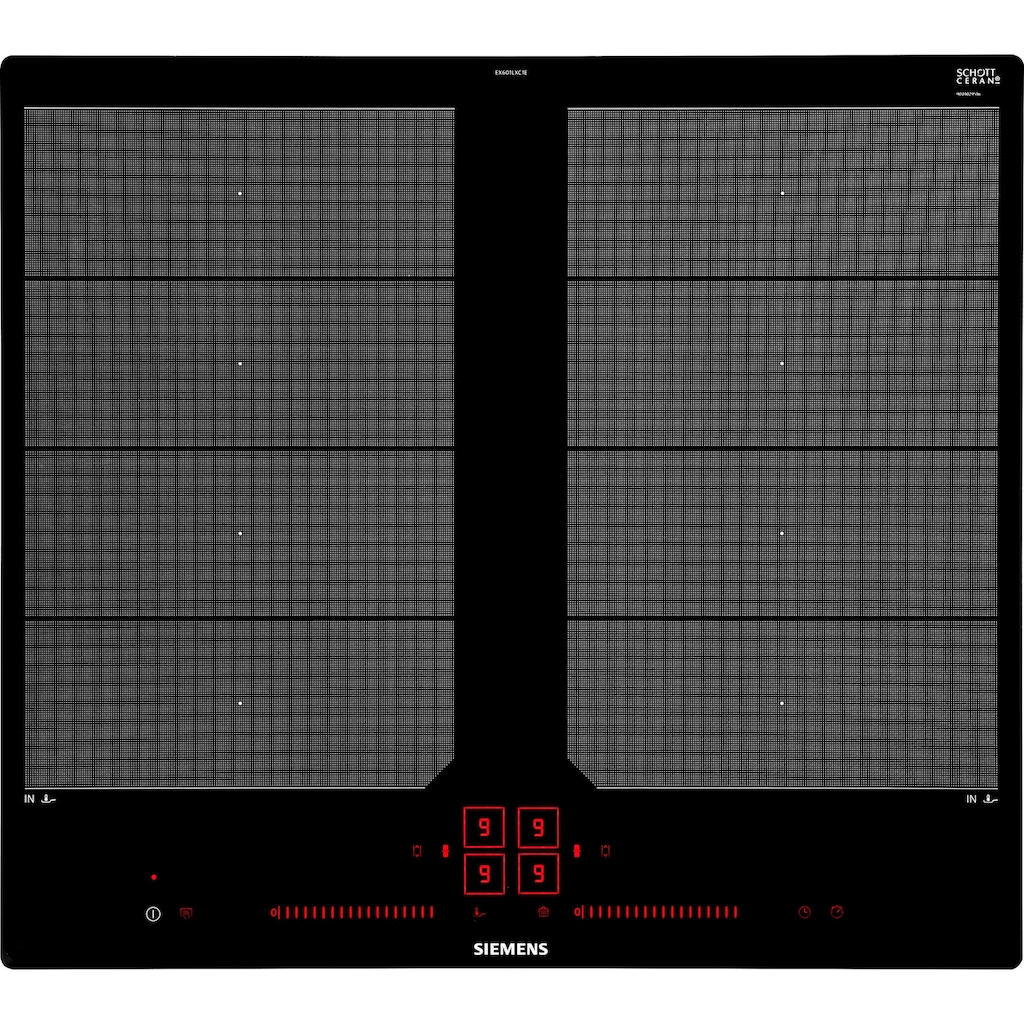 SIEMENS Flex-Induktions-Kochfeld von SCHOTT CERAN®, EX601LXC1E