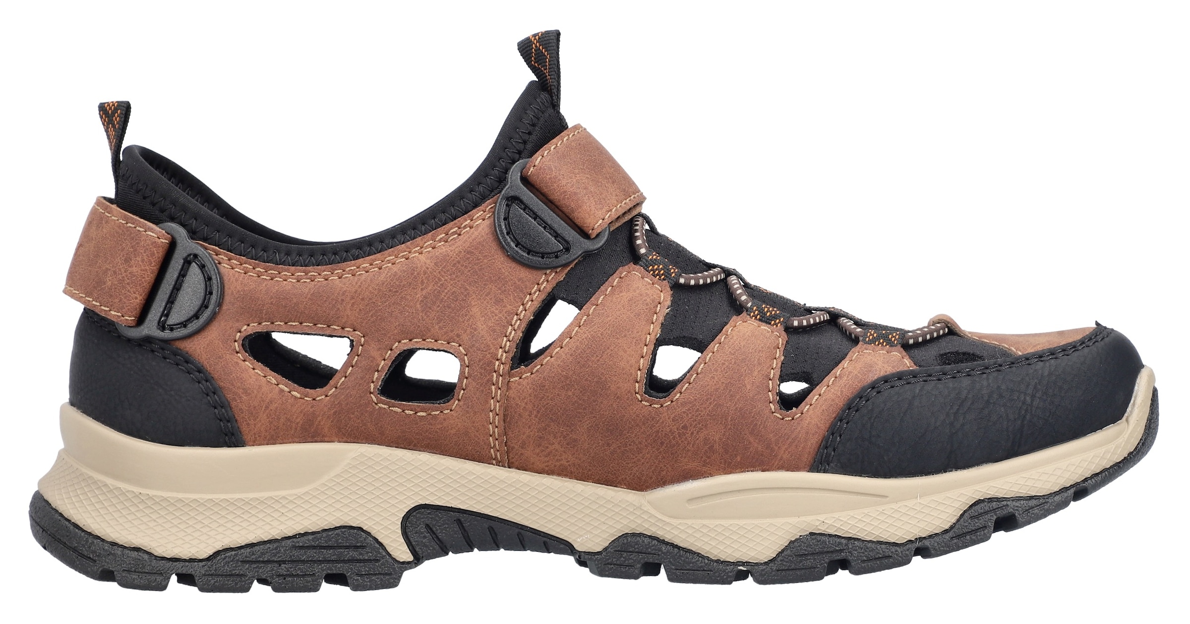 Rieker Slip-On Sneaker  , Schlupfschuh, Trekkingschuh, Outdoorschuh mit luftigen Lochungen