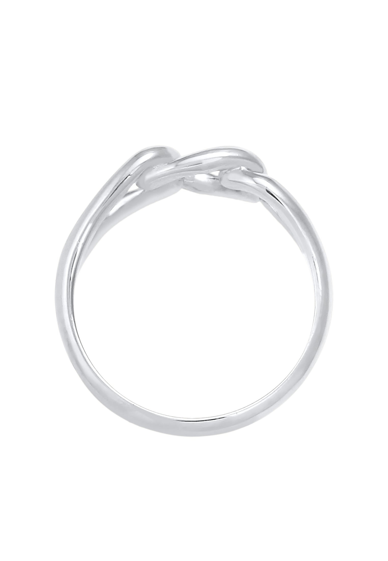 Elli Silberring »Ring Knoten Symbol Chain Look 925 Silber«
