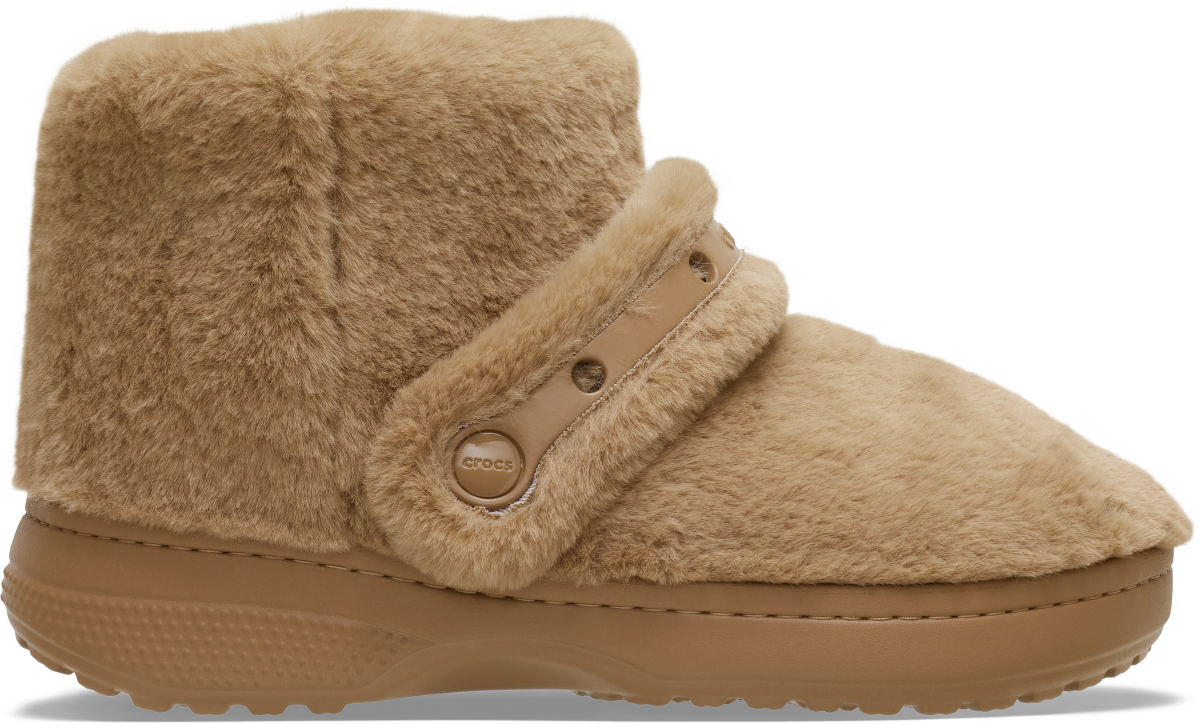 Crocs Winterboots »Unfurgettable Boot«  Schlupfboots, Hausschuh mit Klettriemchen, Warmfutter
