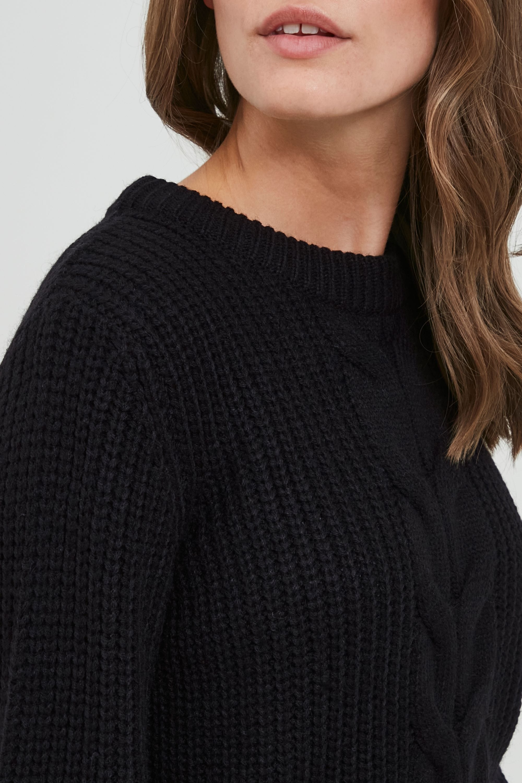 OXMO Strickfleece-Pullover »Strickpullover OXNatasja«