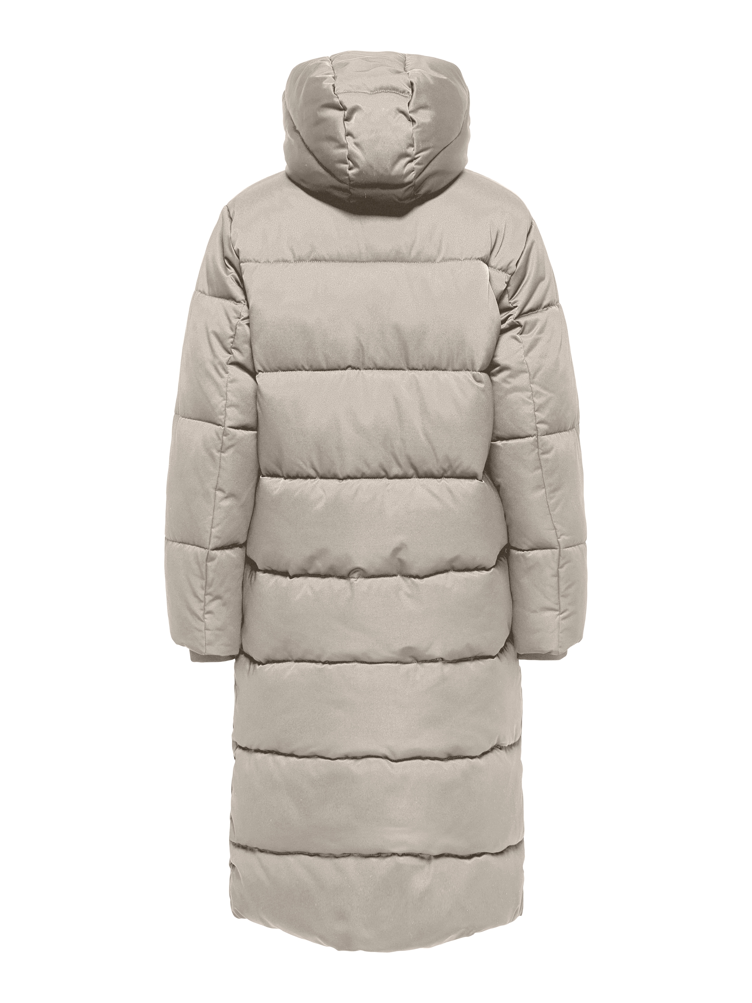 JDY Steppmantel »JDYMAJA LONG PADDED JACKET OTW YFM NOOS« mit Kapuze, verdeckter Reißverschluss
