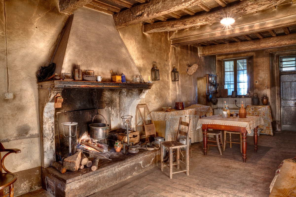 Fototapete »VERLASSENES HAUS-STEINWAND STEIN STRUKTUR VINTAGE DEKO«