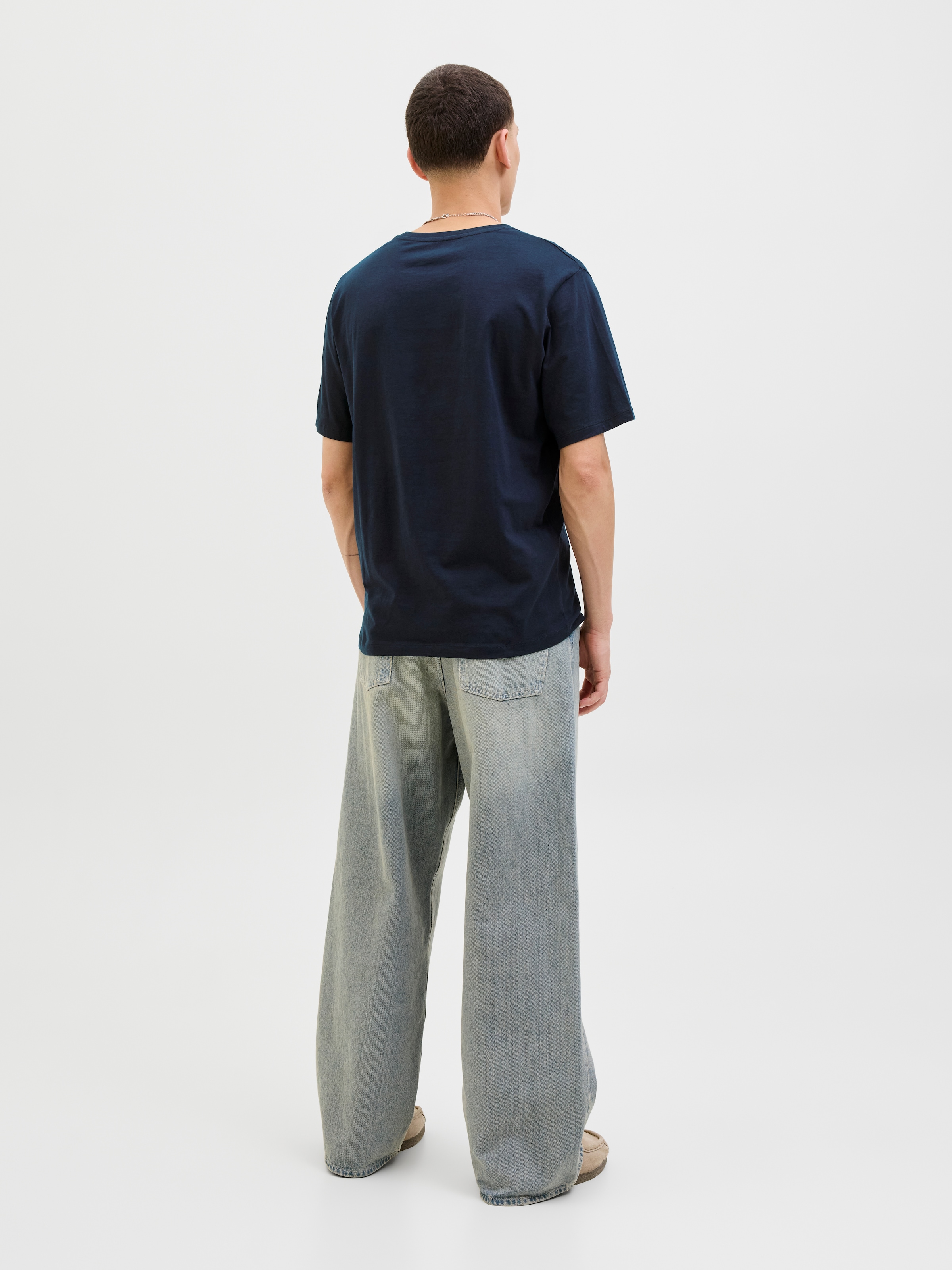 Jack & Jones Rundhalsshirt »JJELOGO TEE SS O-NECK 2 COL AW25 SN«