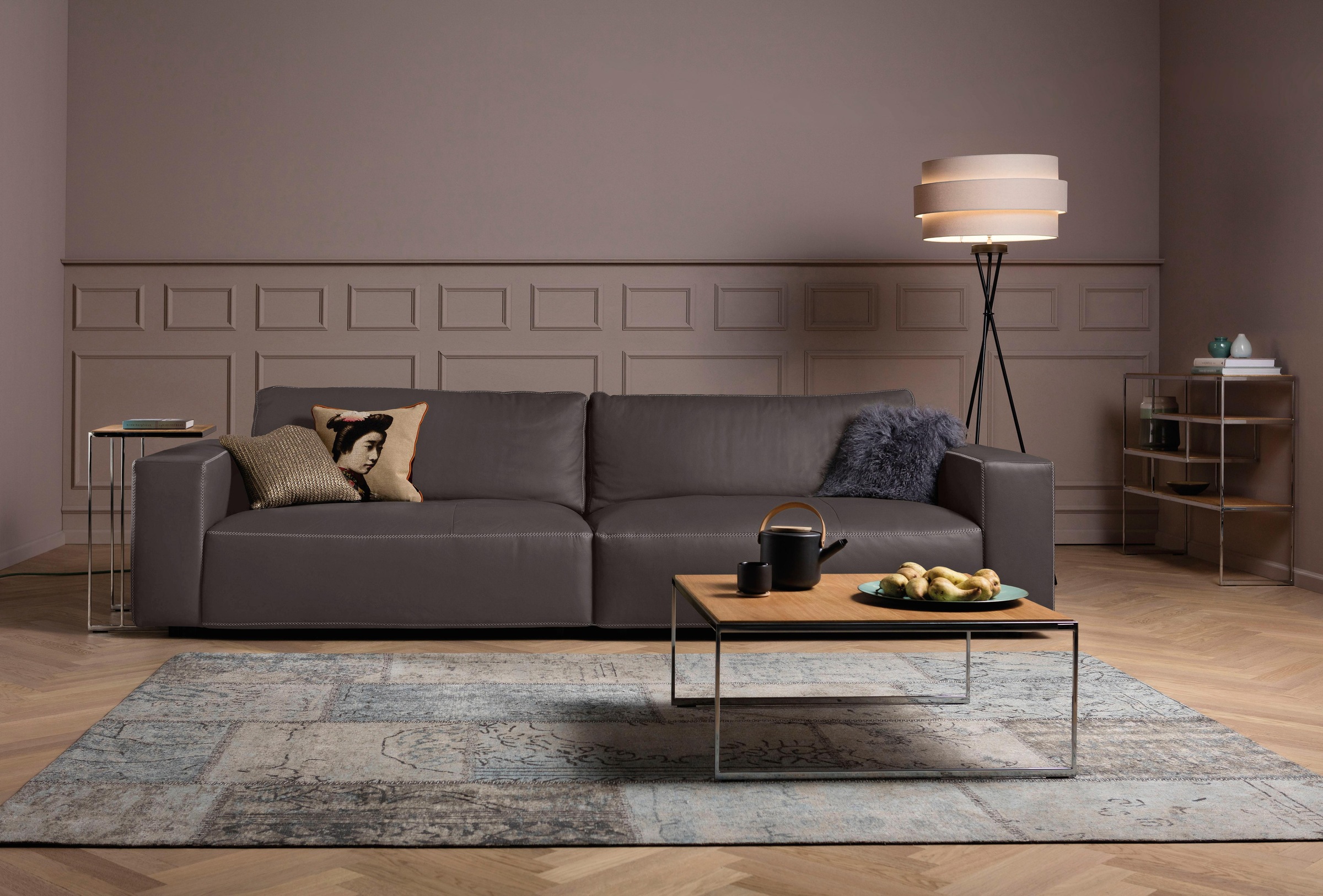 Musterring Big-Sofa »LUCIA«, in vielen Qualitäten und 4 unterschiedlichen Nähten, 3-Sitzer