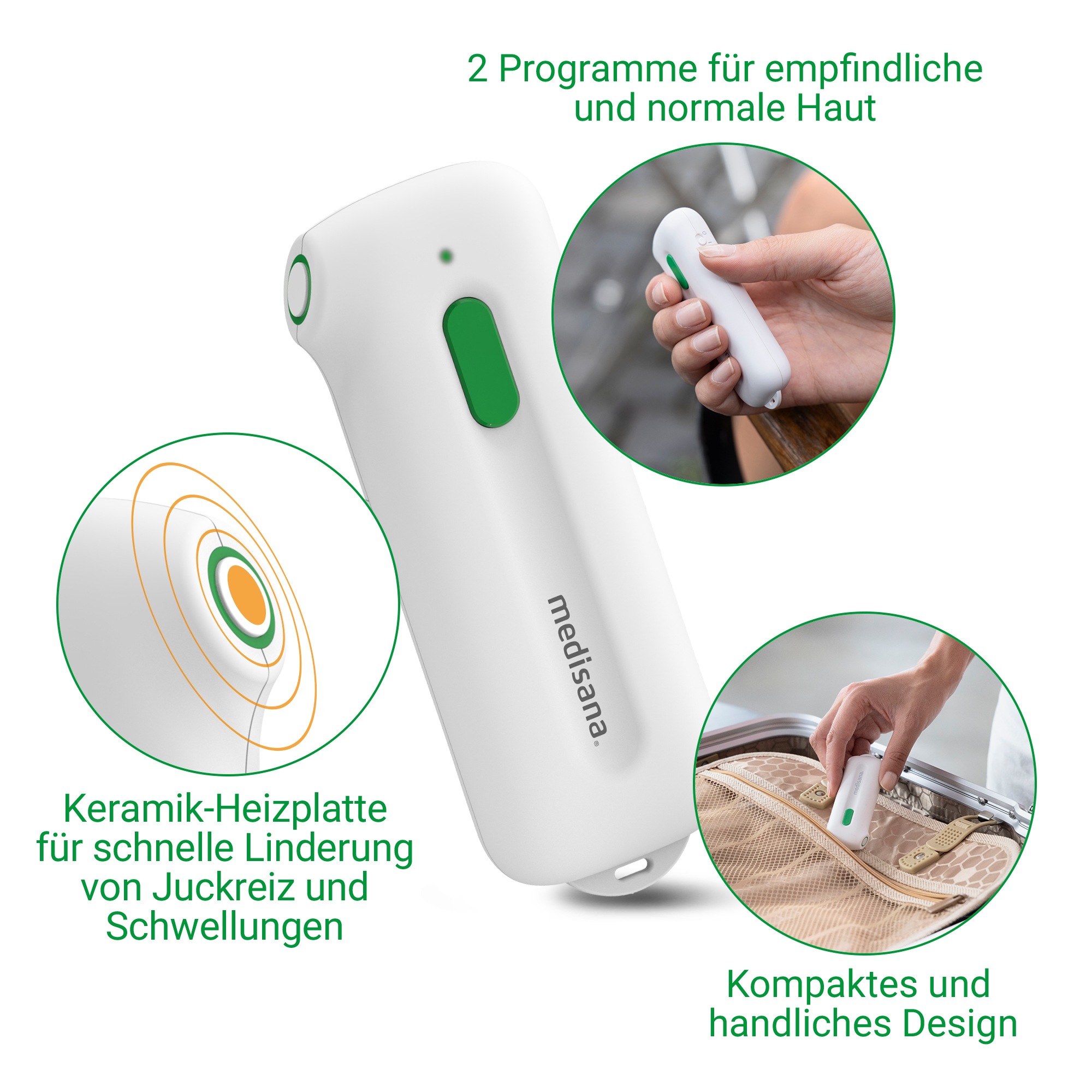 Medisana Insektenstichheiler »IB 100« schnell aufheizend, kompakt, zertifiziertes Medizinprodukt, handlich