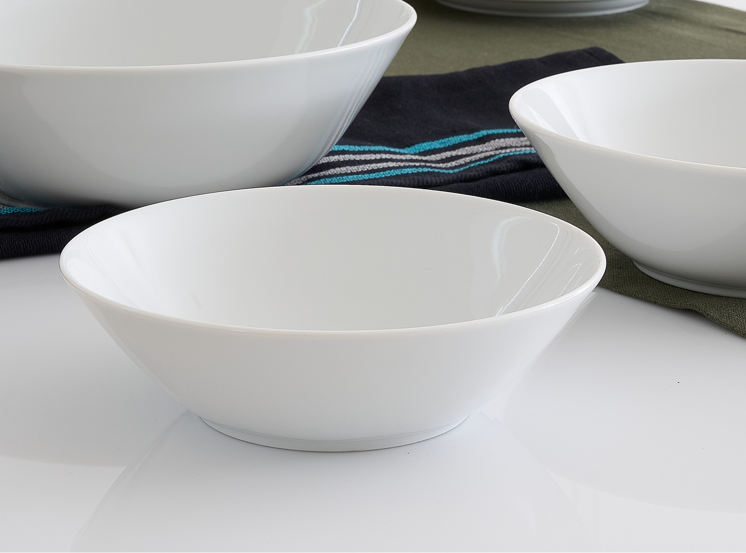Retsch Arzberg Schale »Schüssel HEIKE WEISS 19 cm, Set 6-tlg. für 6 Personen, rund Porzellan« 6 Stk. aus Porzellan Mittelgroße Schalen für 6 Personen - unsere Allrounder für jeden Tag -