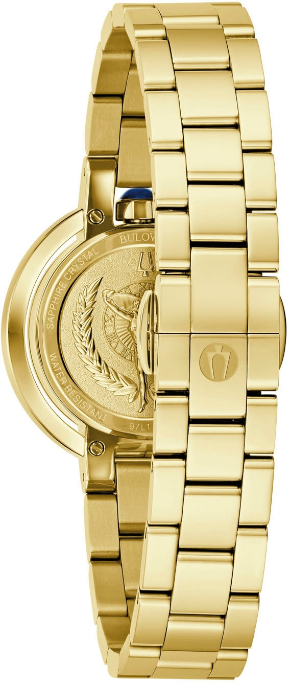 Bulova Quarzuhr »Rubaiyat« Armbanduhr, Damenuhr, Edelstahlarmband, analog