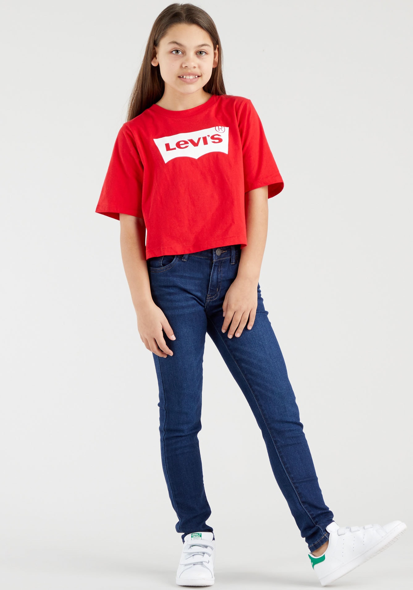 Levi's® Kids T-Shirt »BATWING CROPPED TEE«, for GIRLS