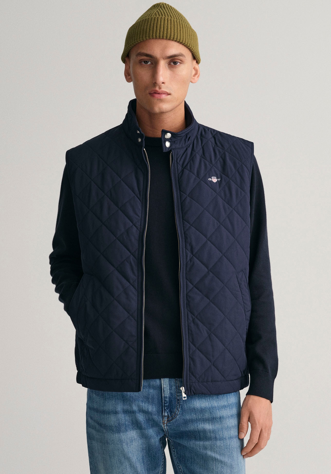 Steppweste »QUILTED WINDCHEATER VEST«, mit Wattierung aus recyceltem Polyester