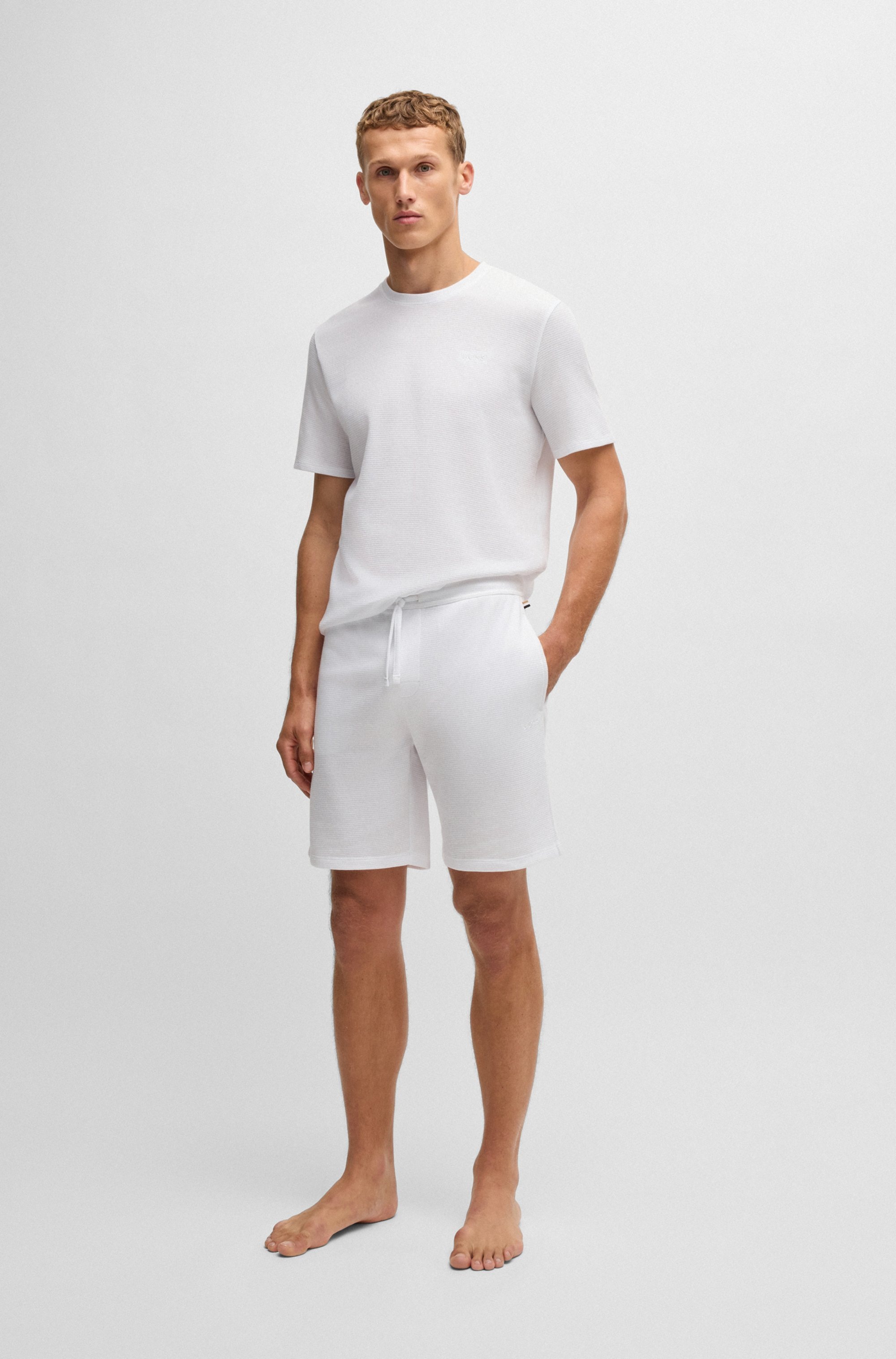 BOSS Pyjamaoberteil »Waffle T-Shirt«