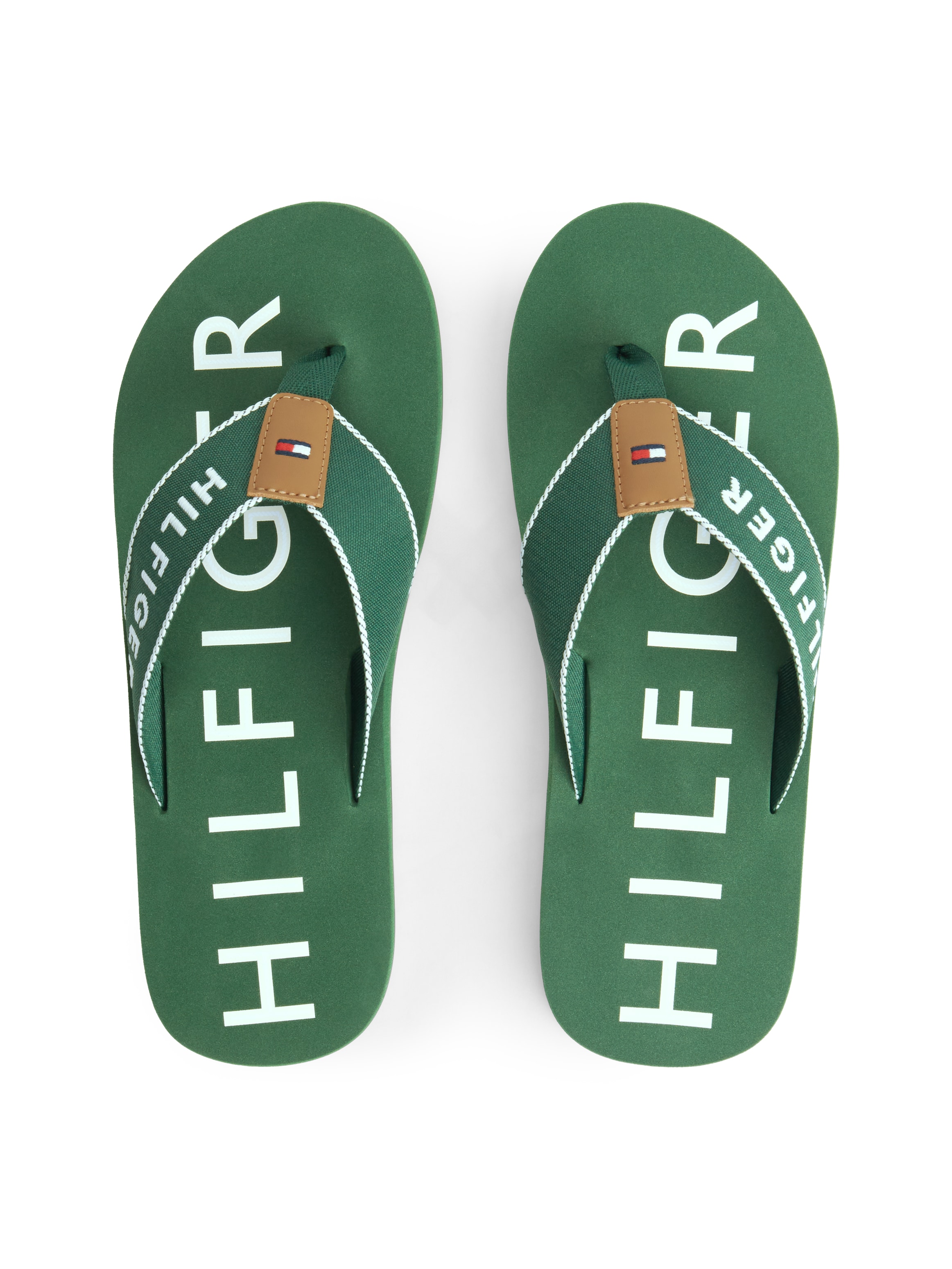 Tommy Hilfiger Zehentrenner »SPORTY HILFIGER BEACH SANDAL«  Sommerschuh, Strandschuh mit Kontrastbesätzen