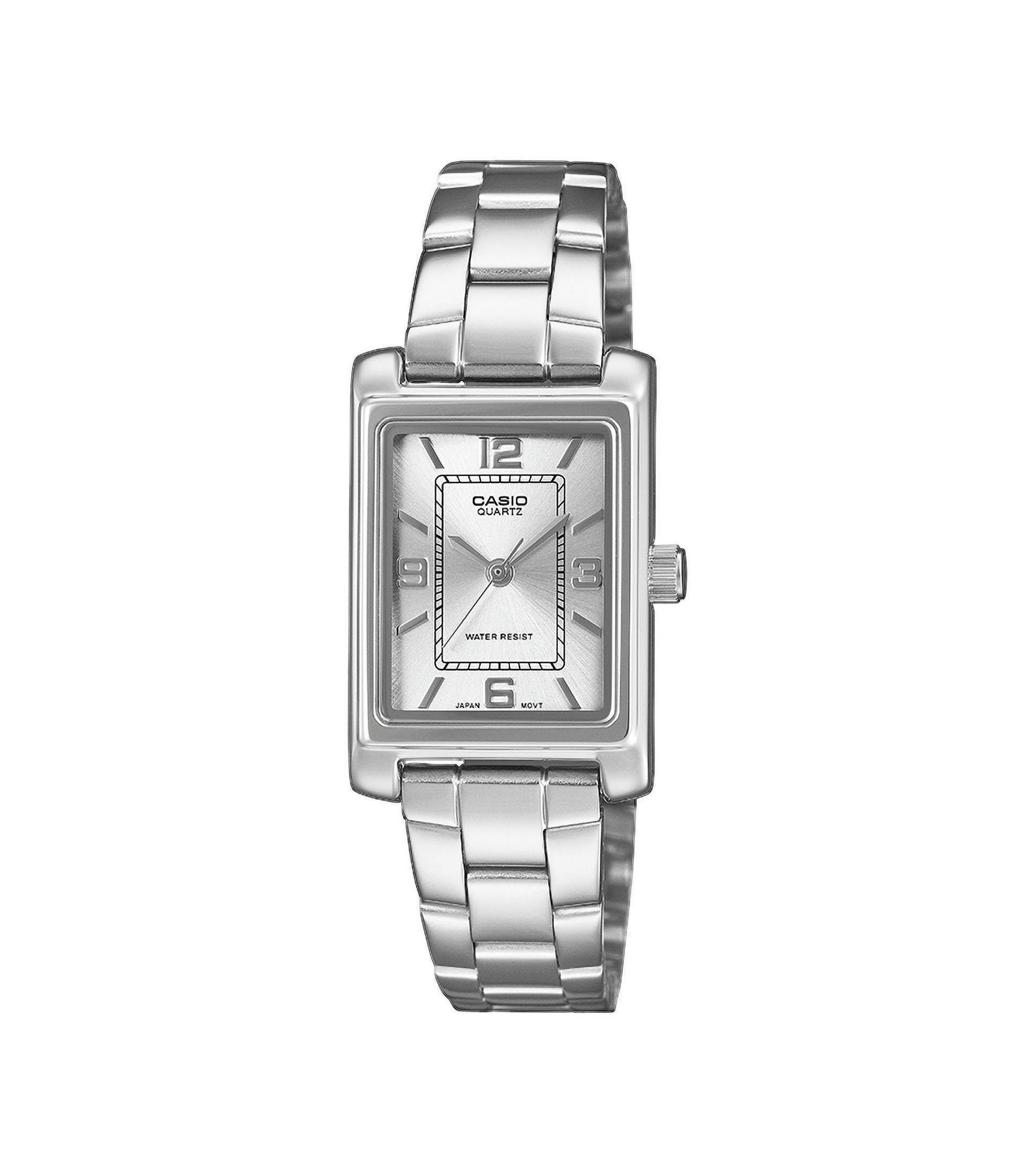 CASIO TIMELESS COLLECTION Quarzuhr Armbanduhr, Damenuhr, Edelstahlarmband, analog