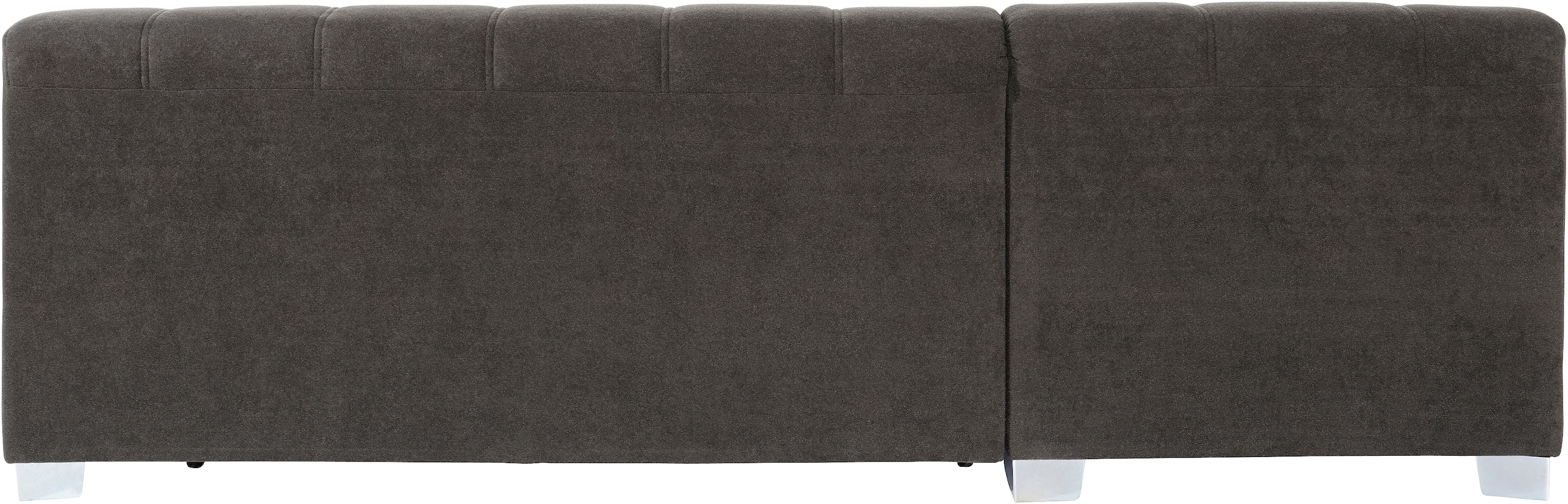 INOSIGN Ecksofa »Turah incl. Zierkissen, moderne Steppung, auch in Leder«, wahlweise mit Bettfunktion, Schlafsofa, B/T/H: 239/152/75 cm, L-Form