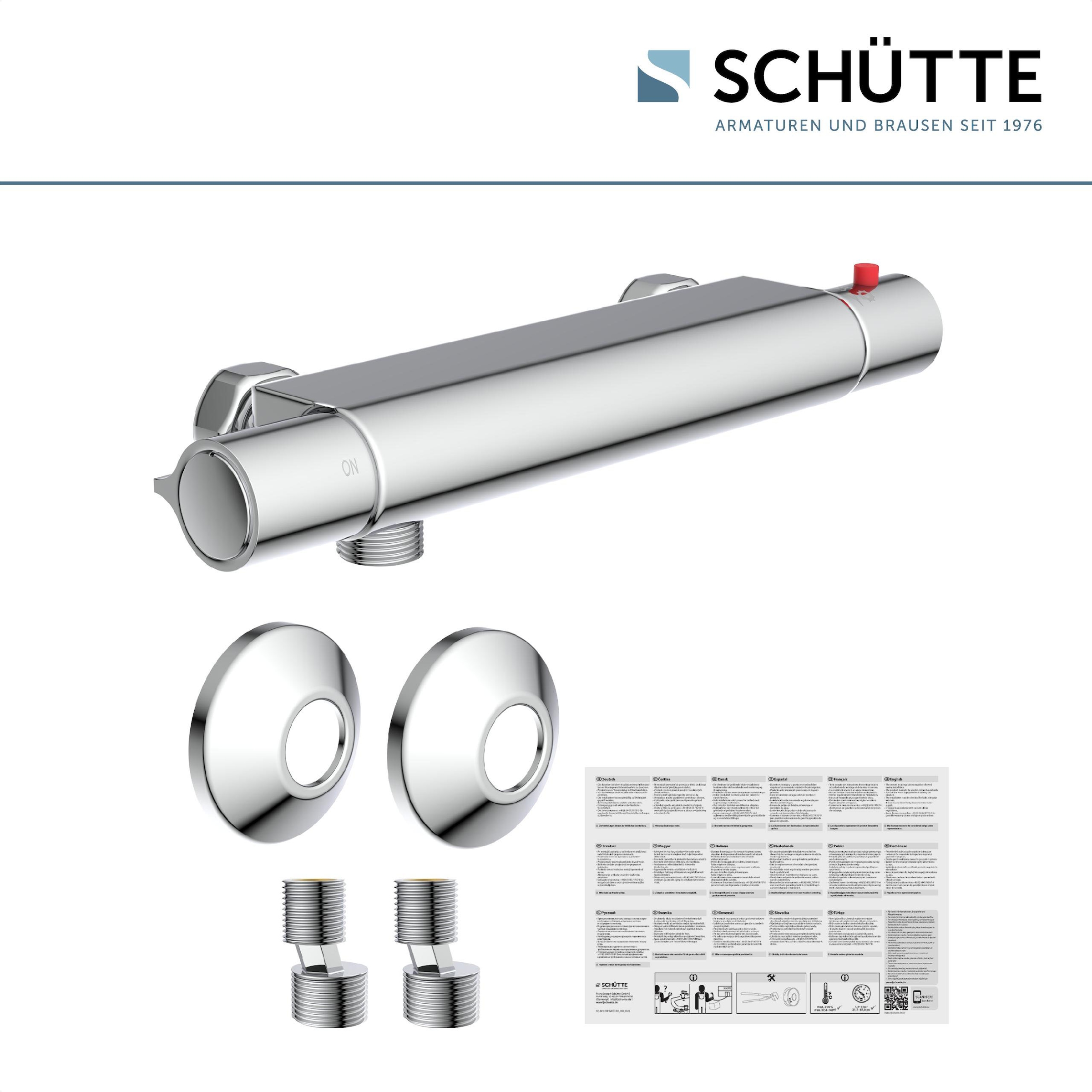 Schütte Duscharmatur »Vigo«, mit Thermostat, Mischbatterie Dusche, Duschthermostat in Chrom