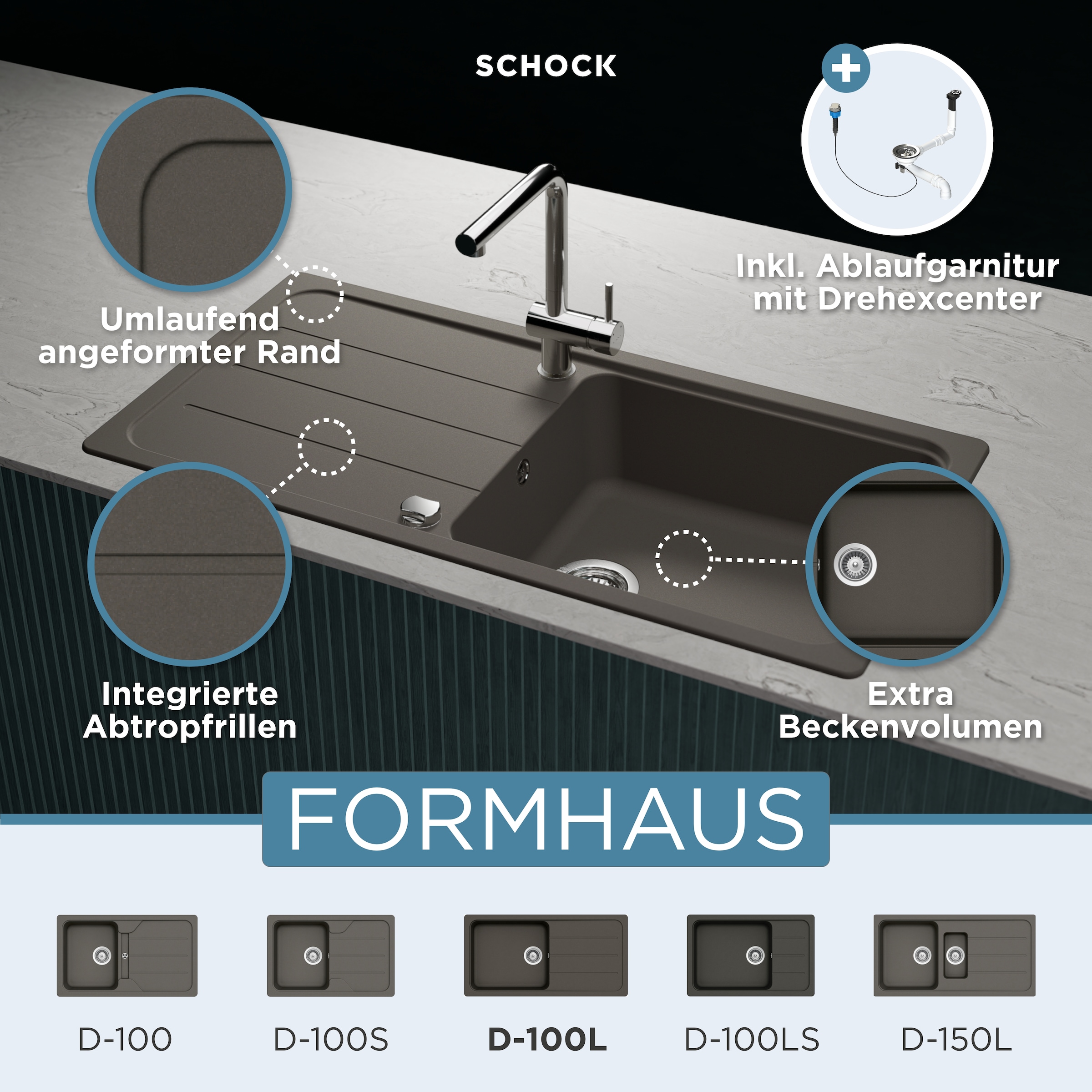 Schock Granitspüle »Formhaus«