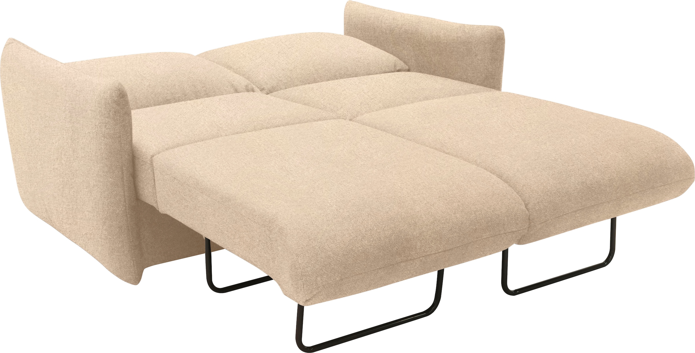 DOMO collection Schlafsofa »700023 Schlaffunktion, Federkern, 2-Sitzer, stabile Liegefläche« Sitzflächen einzeln ausklappbar zum Schlafen, Relaxen und Entspannen