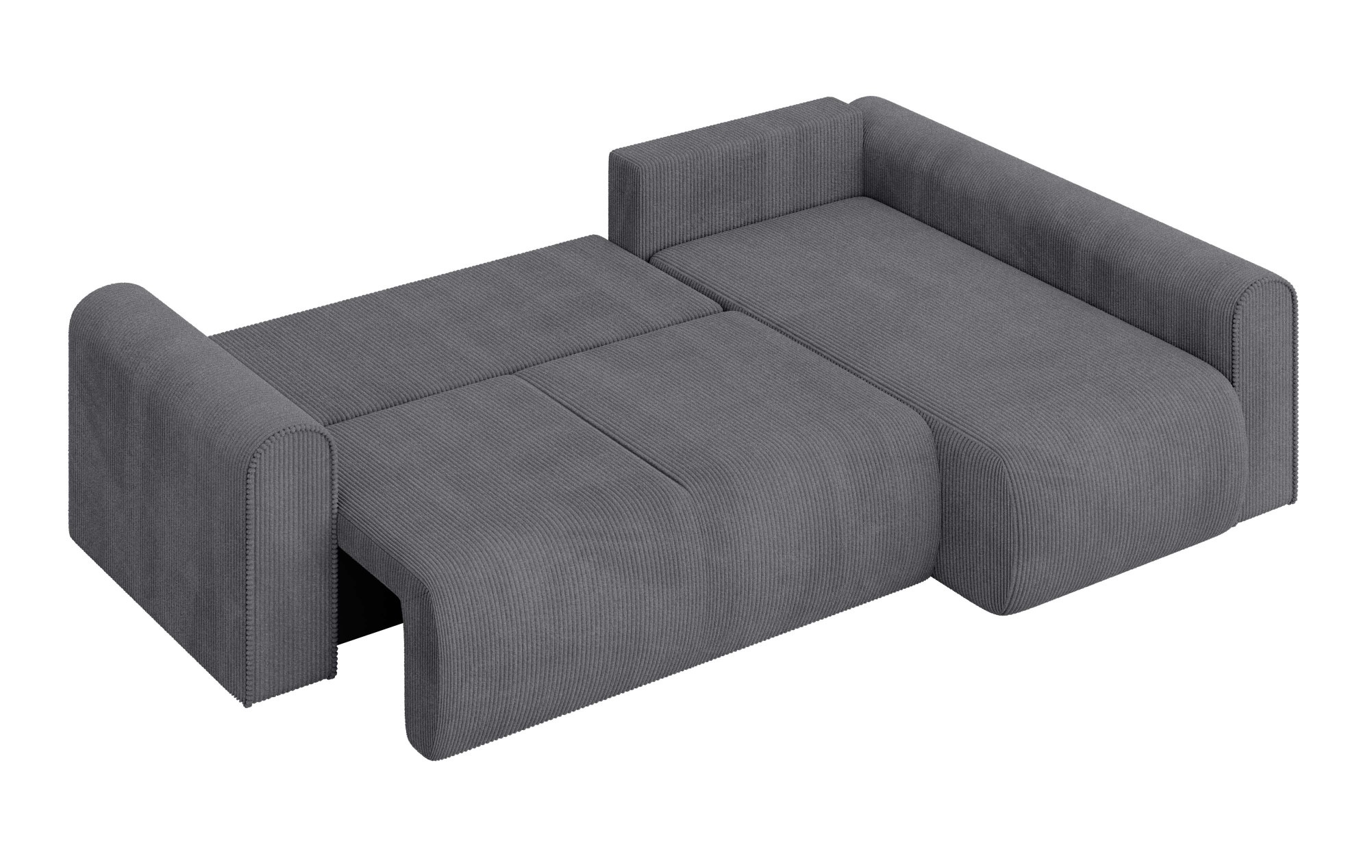 INOSIGN Ecksofa »Zacharia wahlweise Schlafsofa mit Bettkasten, B/T/H 250/166/86 cm«, L-Form mit Wellenunterfederung, Ottomane rechts oder links bestellbar