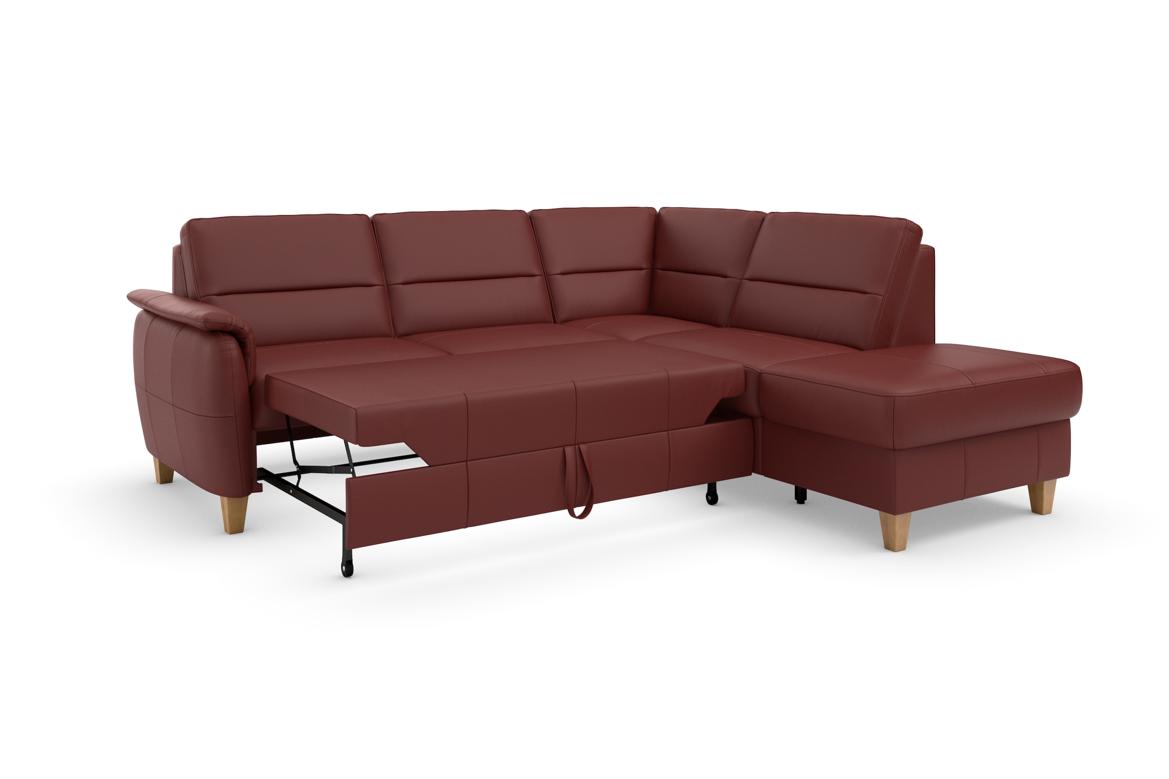 Home affaire Ecksofa »Palmera L-Form«, Federkern, wahlweise mit Bettfunktion und mit/ohne Stauraum