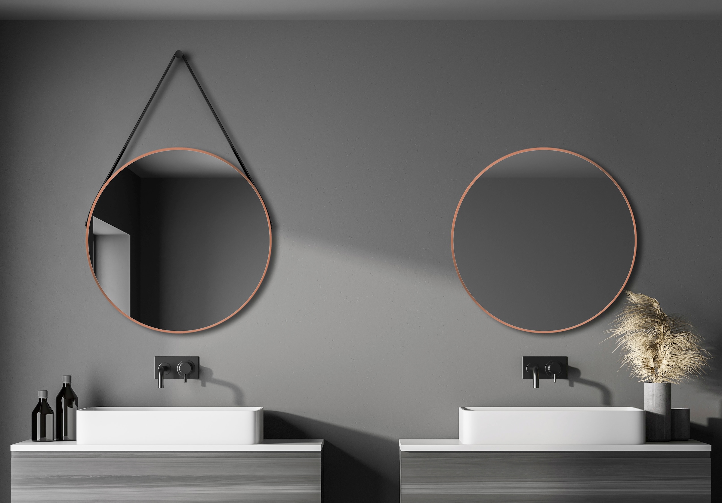 Talos XXL Wandspiegel, mit online 80 Spiegel | runder 3 Aluminiumrahmen, Jahren Garantie cm Ø dekorativer mit kaufen