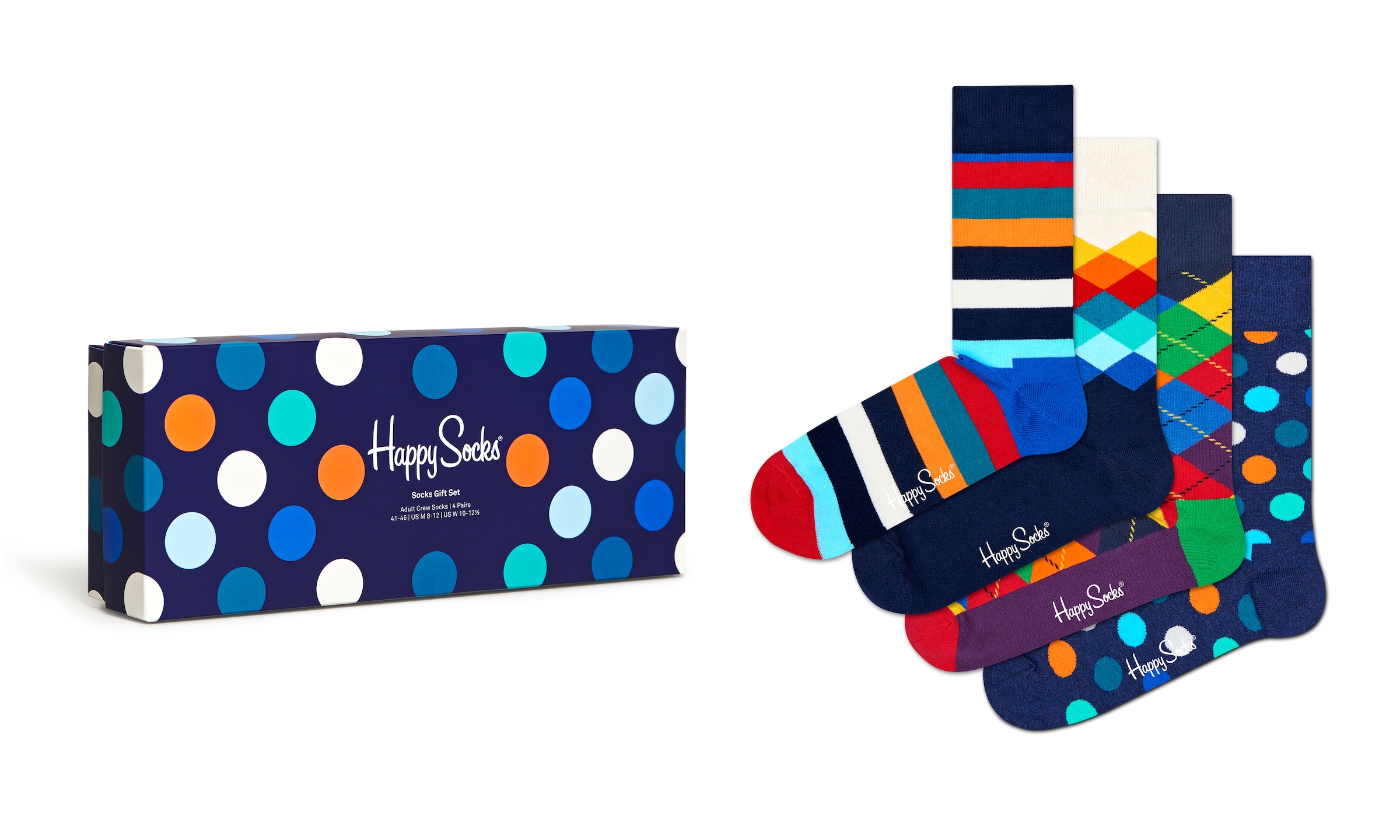 bei Socken Socks (Packung, Bunte 4 Set«, Gift Pack Paar), Happy 4er ♕ Socken Socks im »Multi-Color