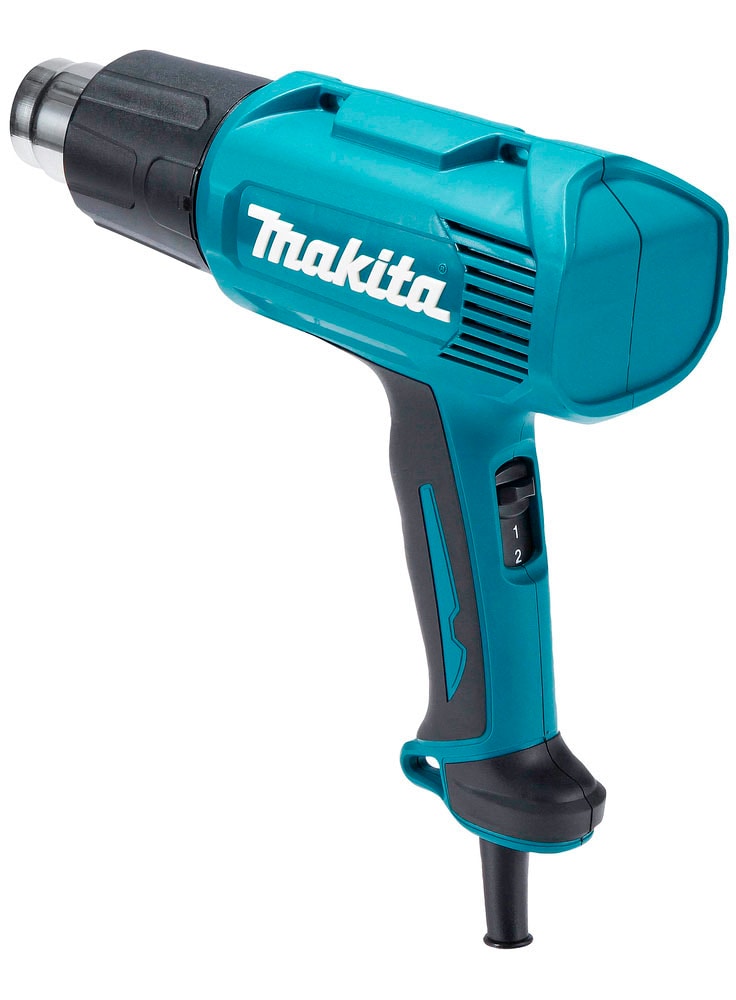 Makita Heißluftgebläse »HG5030K«, (Komplett-Set, 6 tlg.), mit 2 Temperaturstufen und Luftstromstärken, inkl. Aufbewahrungskoffer