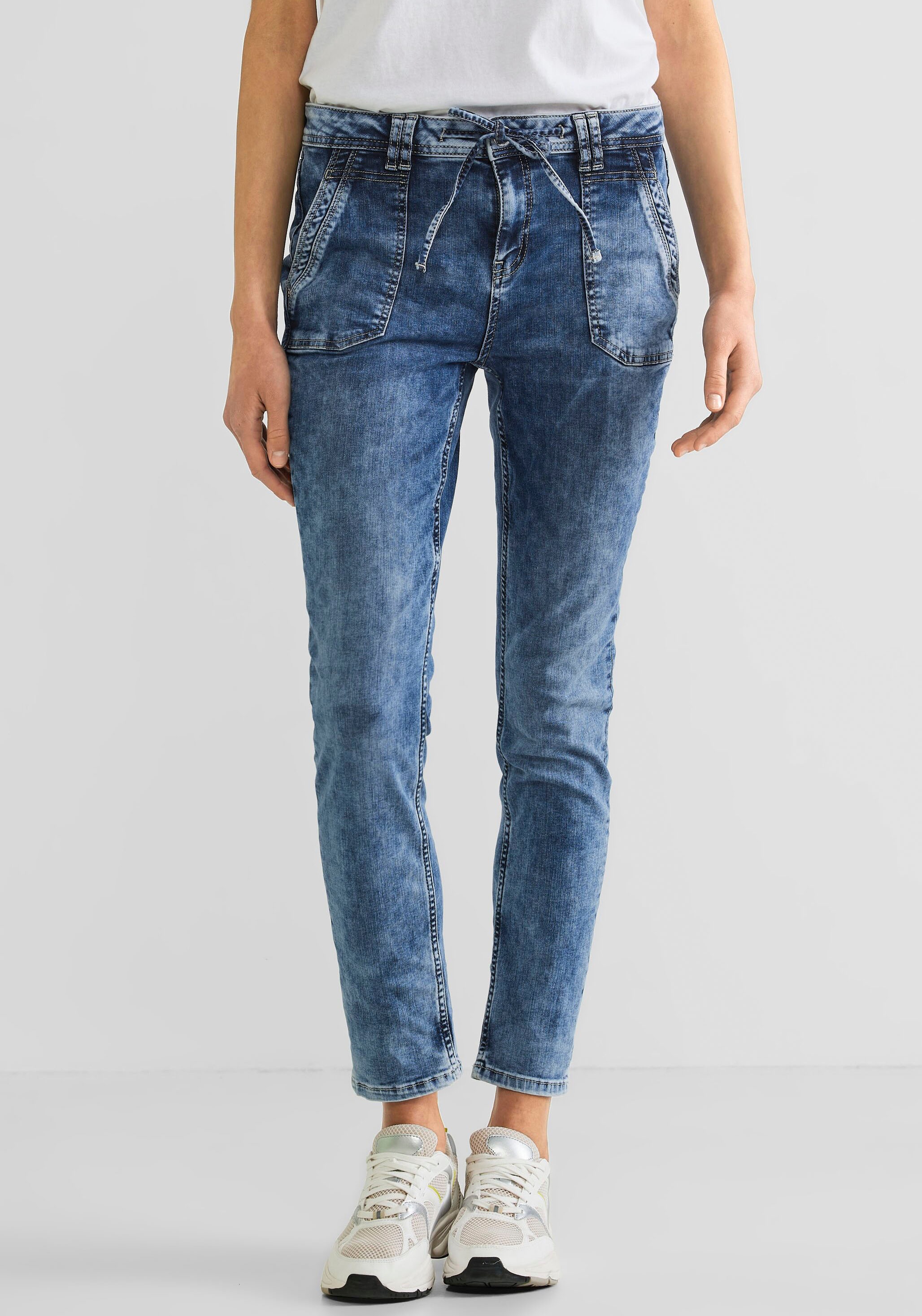 STREET ONE Loose-fit-Jeans »Style Bonny« mit Tunnelzugband