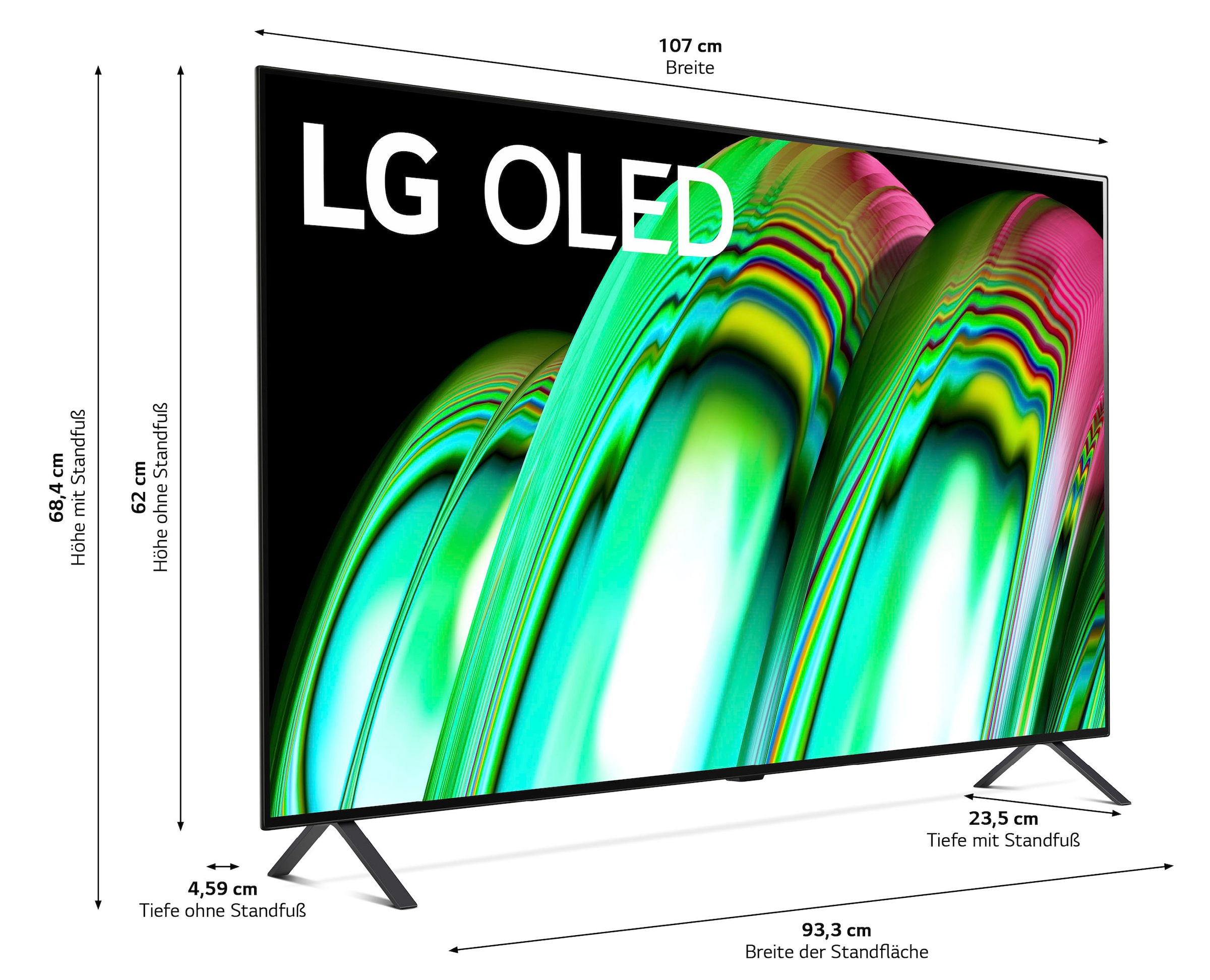 LG OLED-Fernseher »OLED48A29LA«, 121 cm/48 Zoll, 4K Ultra HD, Smart-TV, OLED,α7  Gen5 4K AI-Prozessor,Dolby Vision & Atmos,Single Triple Tuner ➥ 3 Jahre XXL  Garantie | UNIVERSAL