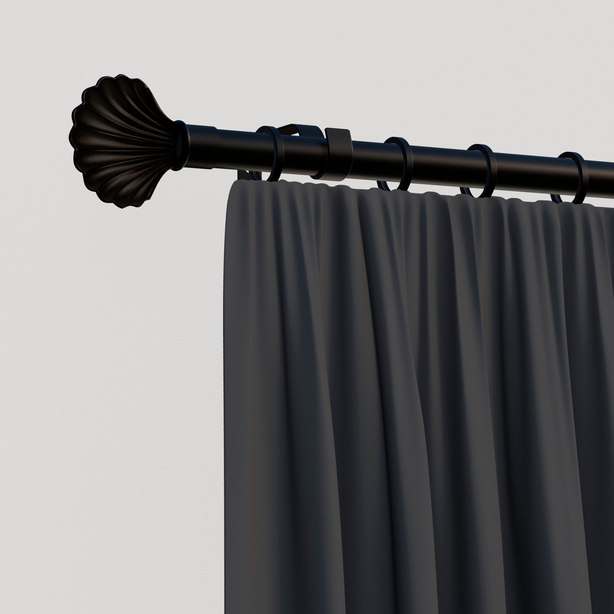 indeko Gardinenstange »Volterra« Ø 16 mm 1 läufig-läufig Wunschmaßlänge