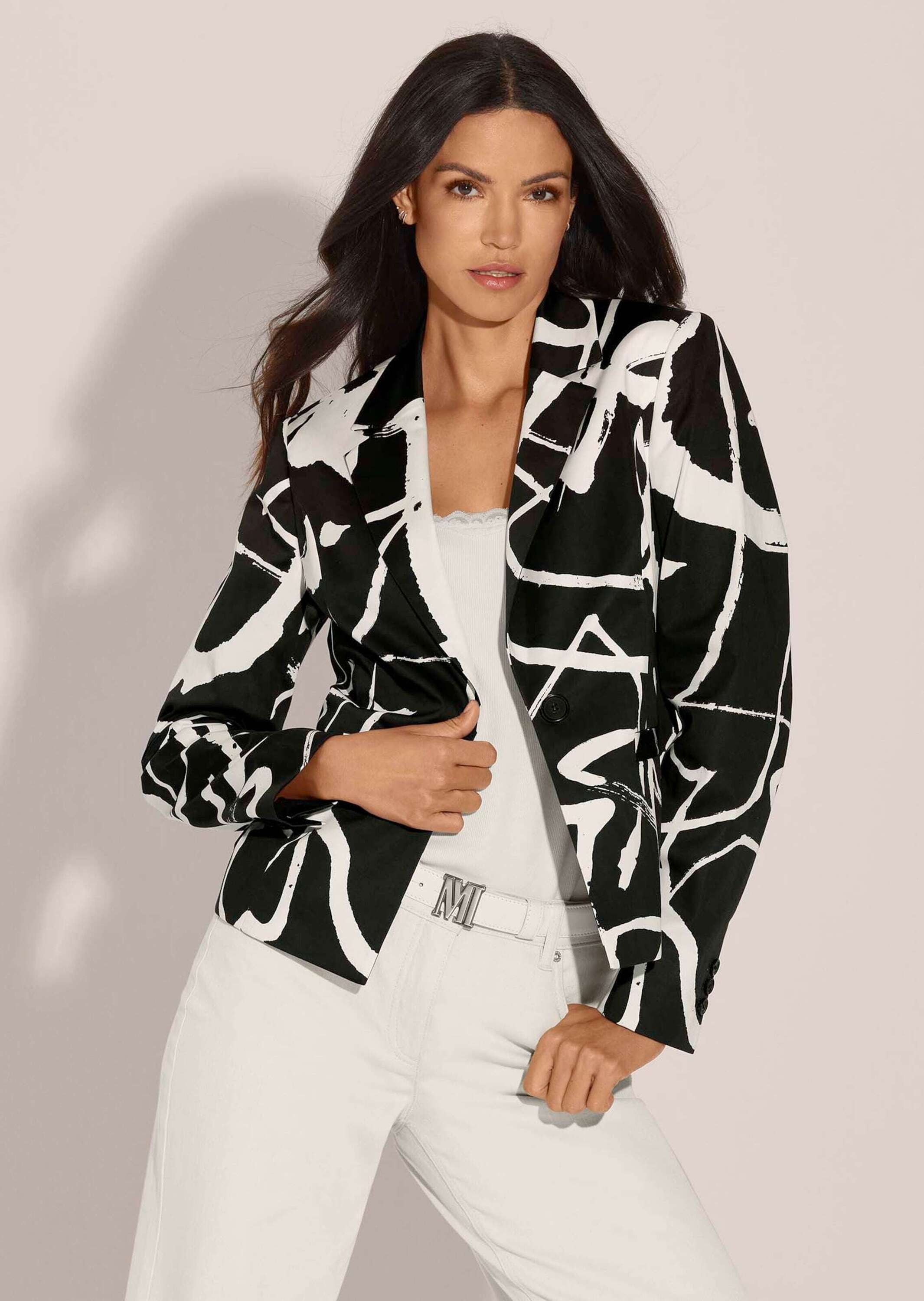 MADELEINE Jackenblazer »Blazer Kurzblazer mit Unikat-Print«