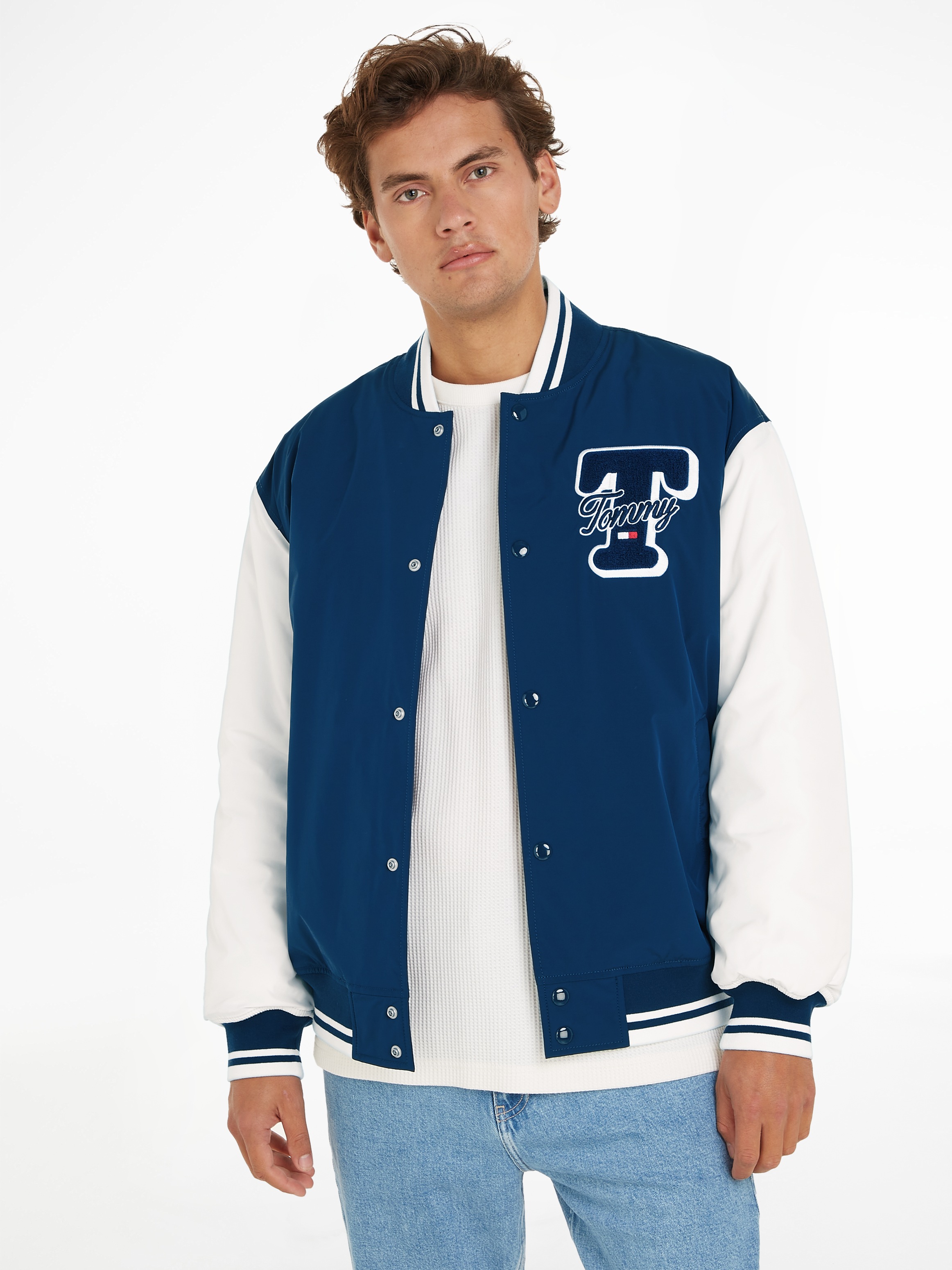 Tommy Jeans Collegejacke »TJM COLORBLOCK VARSITY JACKET«