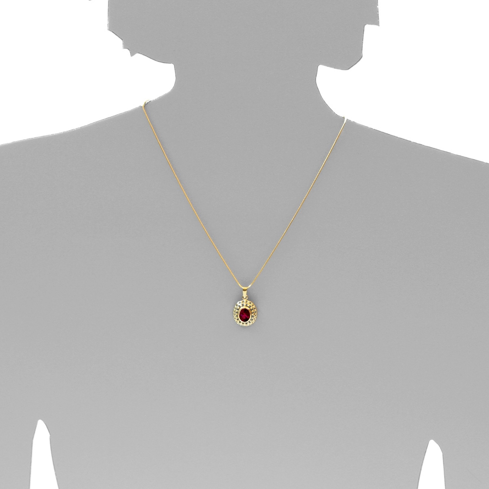 OSTSEE-SCHMUCK Kettenanhänger »- Felizitas - Gold 333/000 - Granat«