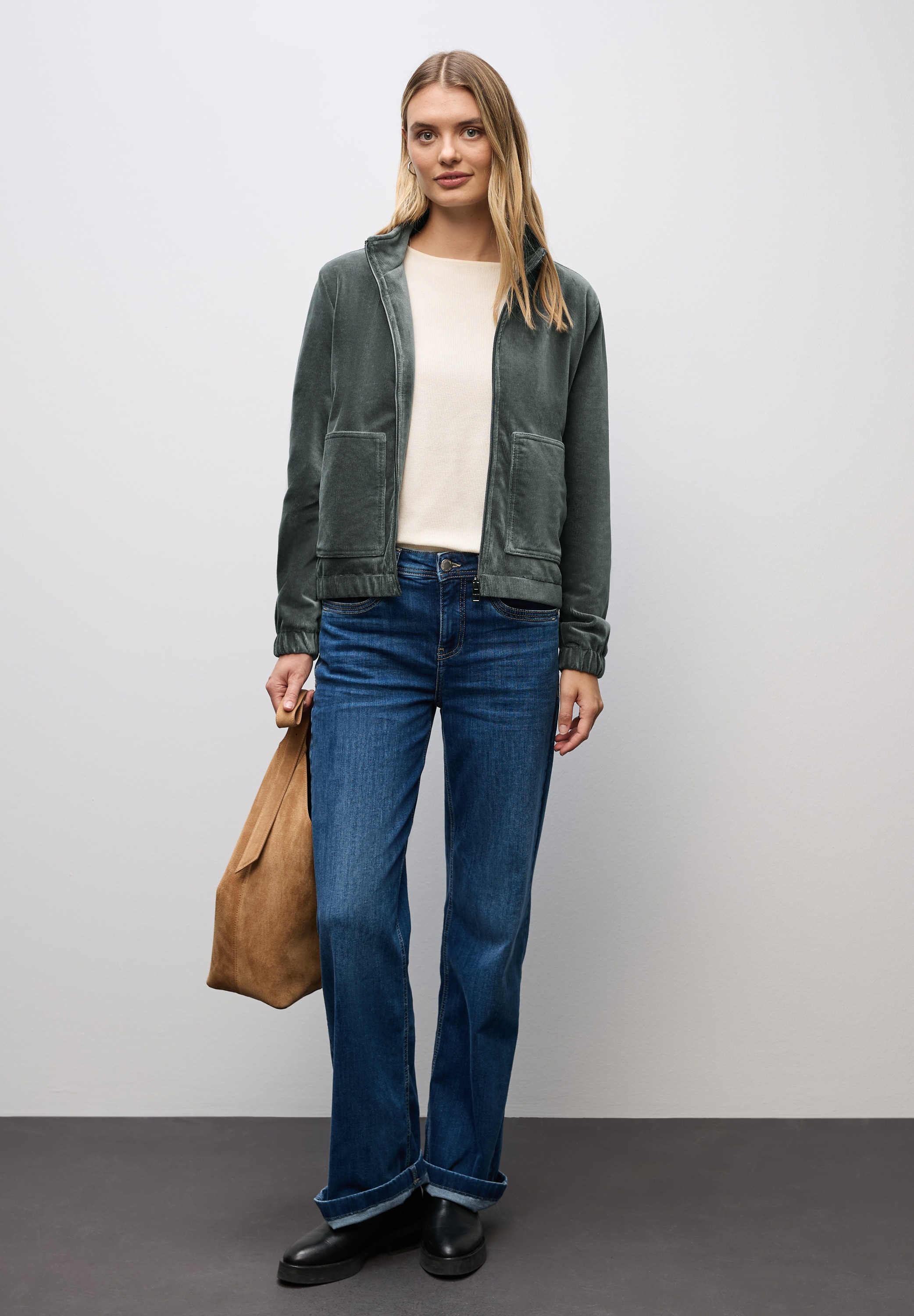STREET ONE Cordjacke, mit elastischem Bund