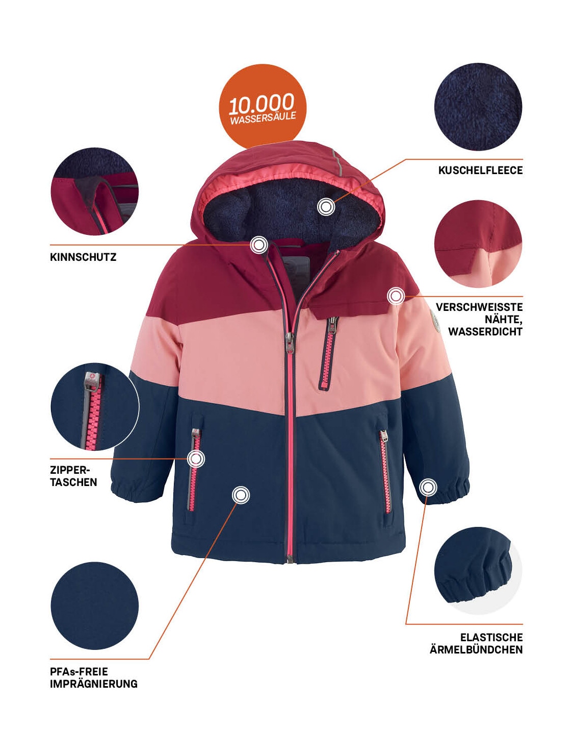 first instinct by killtec Skijacke »FISW 3 MNS SKI JCKT« Skijacke: wasserdicht, atmungsaktiv, warm, reflektierend